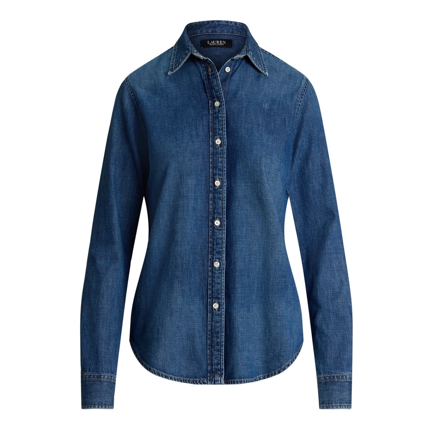 LUXURY HUB LAUREN BY RALPH LAUREN JAMELKO DENIM SHIRT