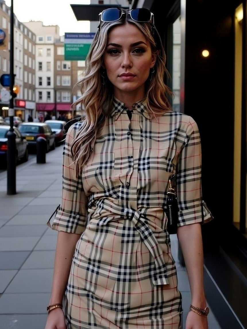 LUXURY HUB BURBERRY ROYAL MAGIOVANA DRESS