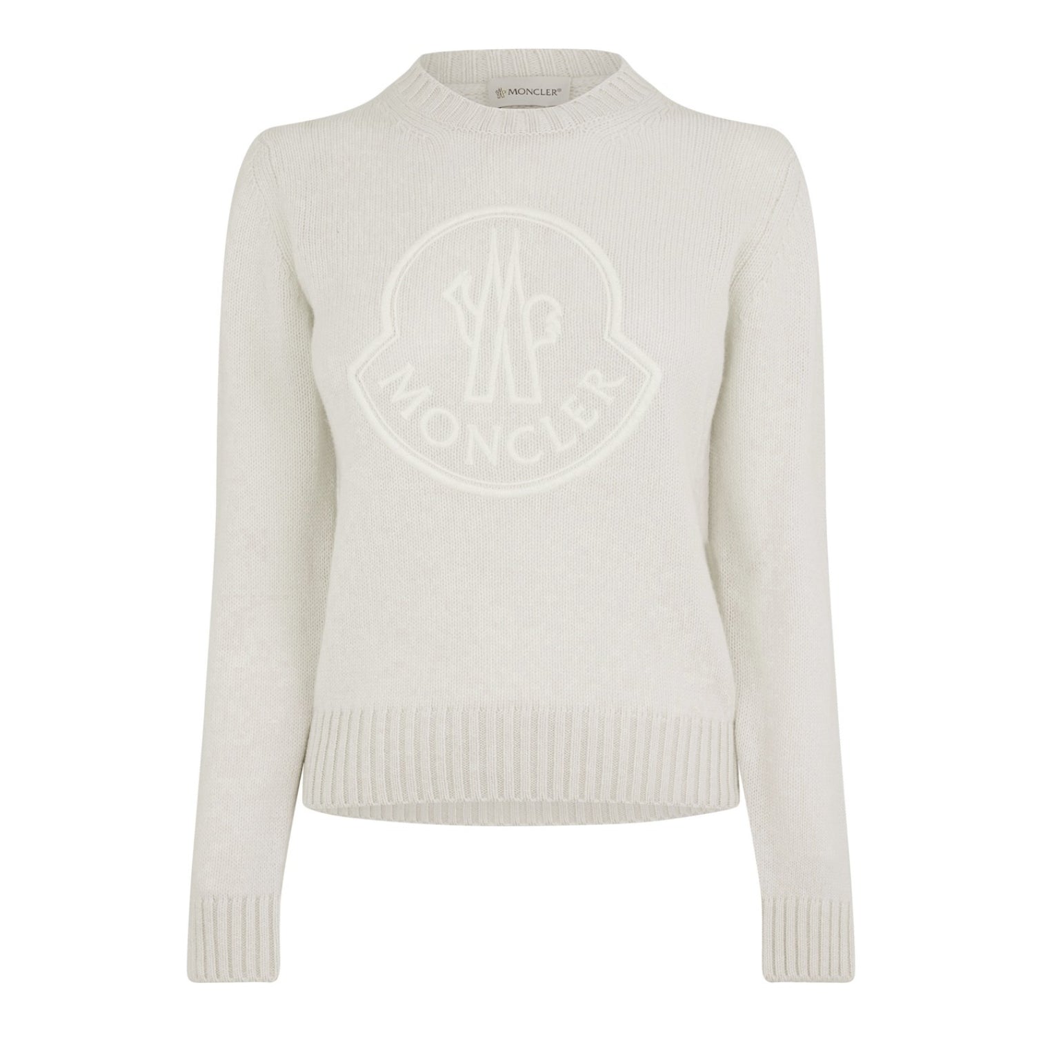 LUXURY HUB MONCLER EMBROIDERED LOGO SWEATSHIRT