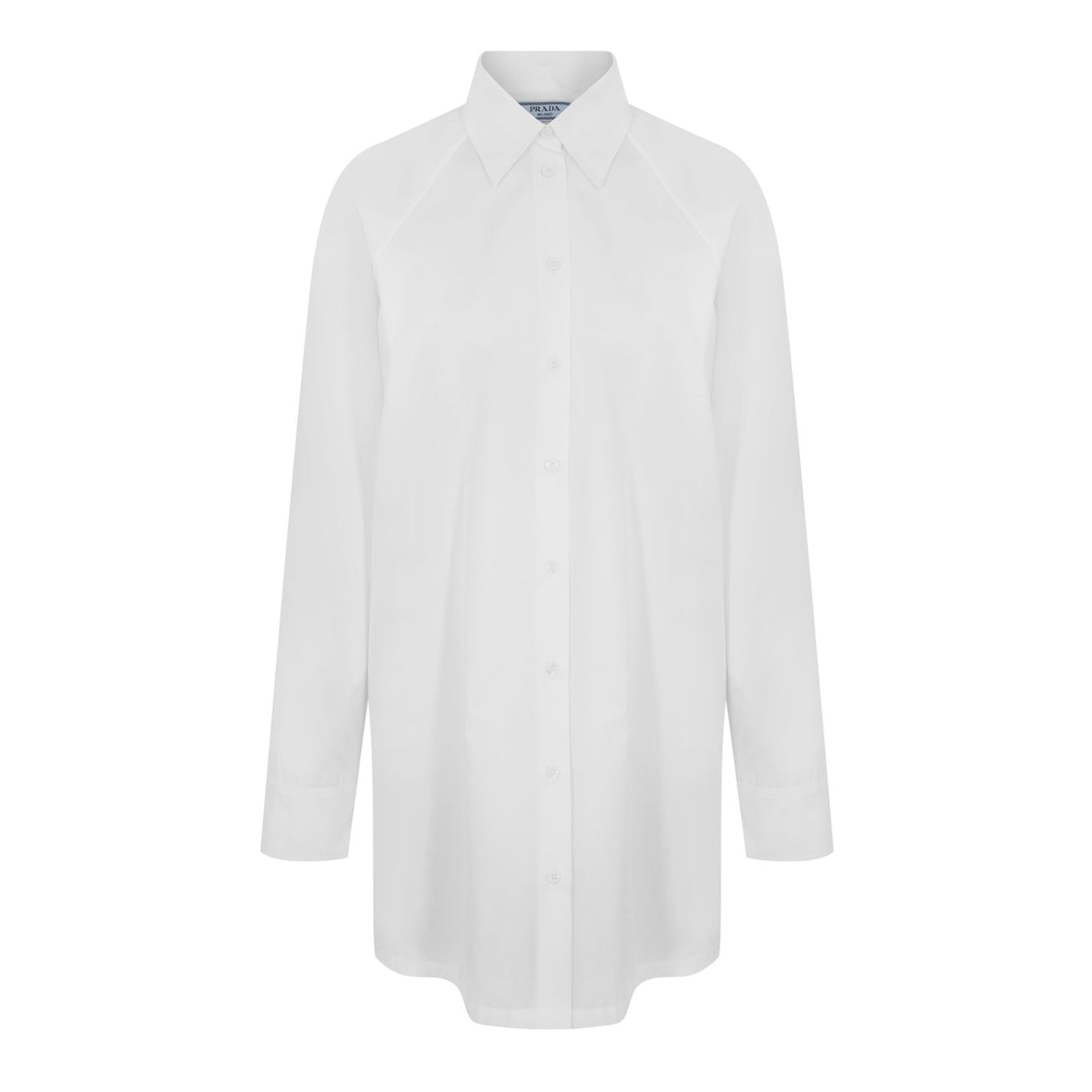 LUXURY HUB PRADA OPEN BACK POPLIN SHIRT