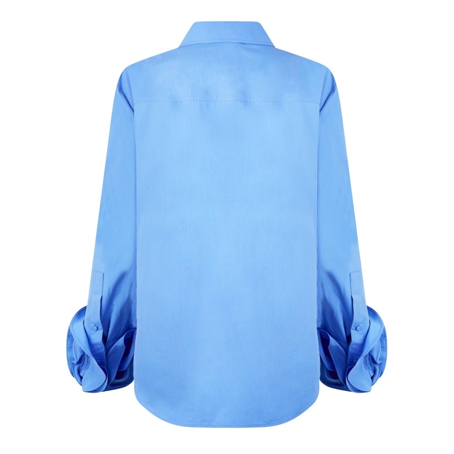 LUXURY HUB VALENTINO ROSE APPLIQUE POPLIN SHIRT