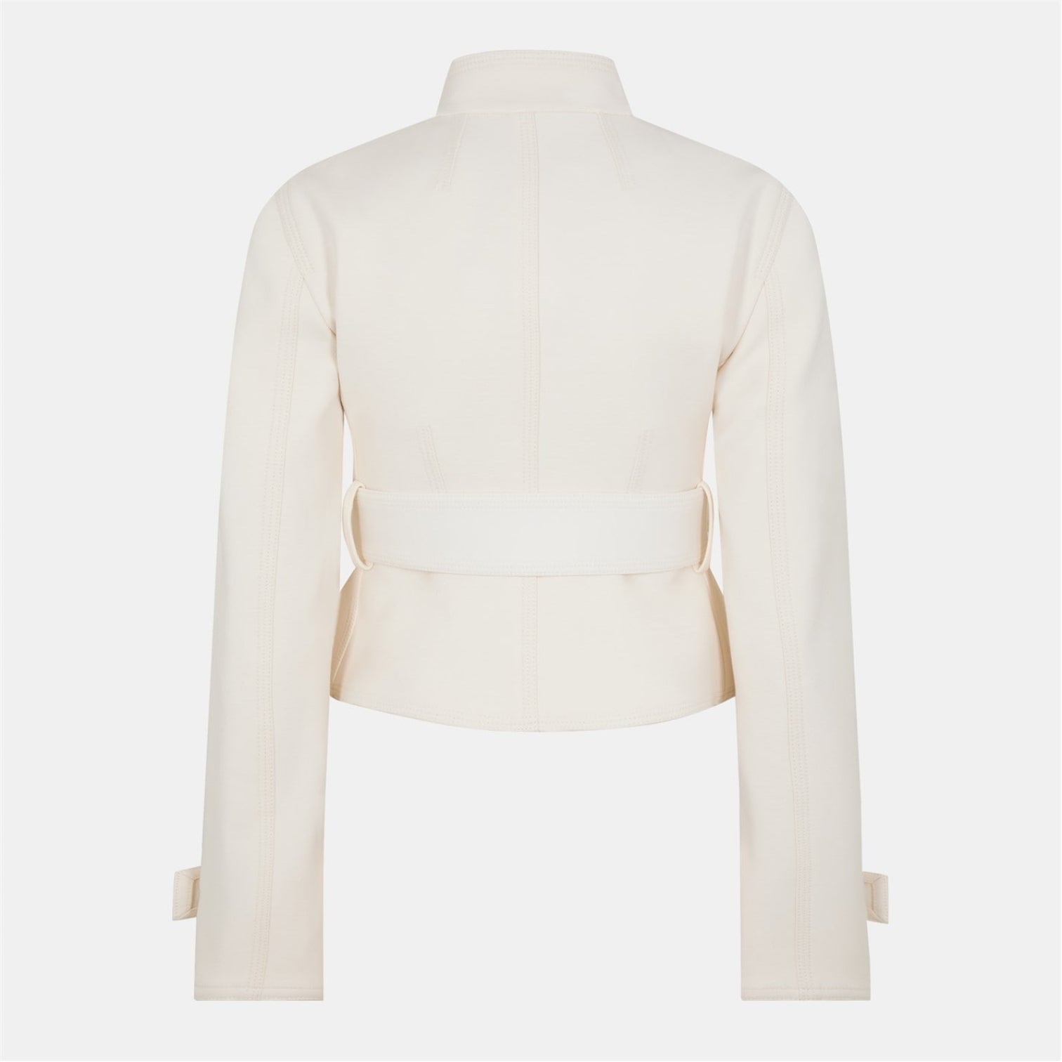 LUXURY HUB BURBERRY WOMEN'S  COTTON FUNNEL NECK LONG SLEEVE QUILTED JACKET