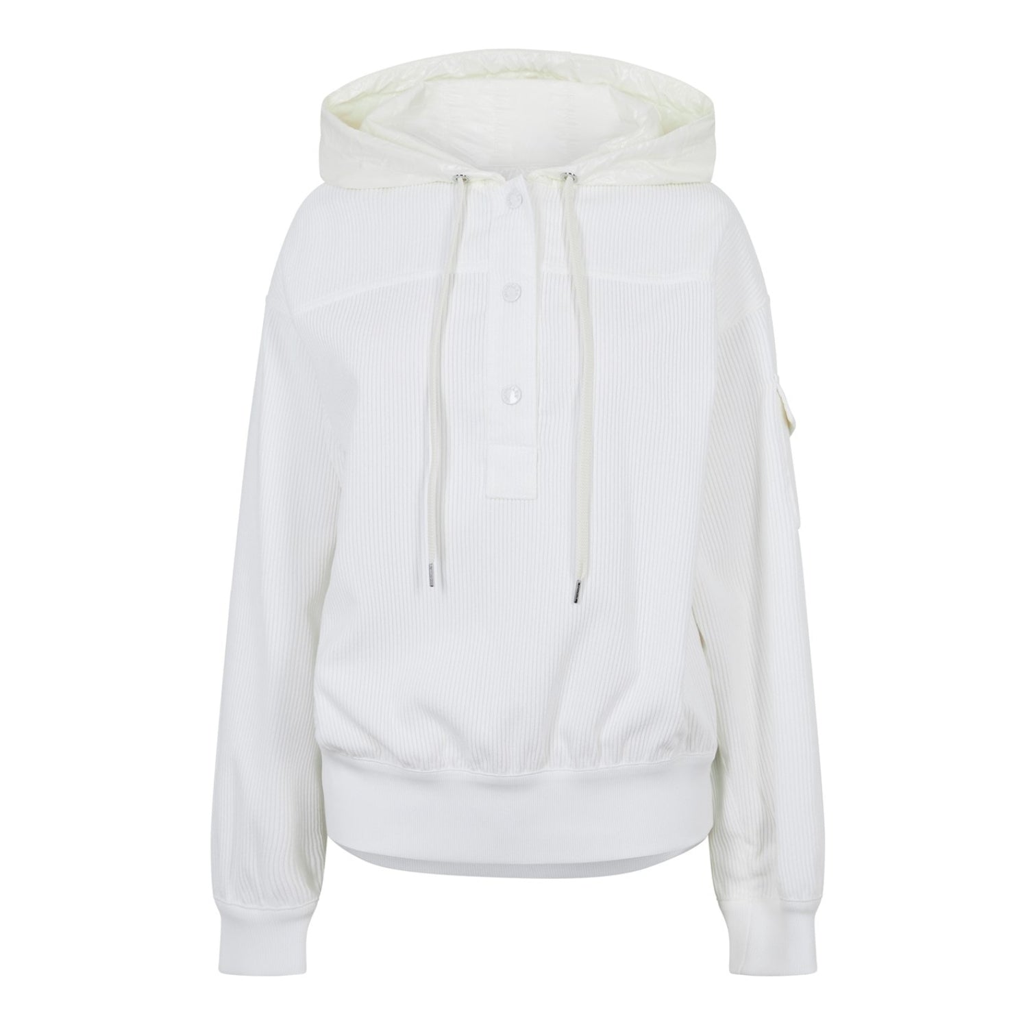 LUXURY HUB MONCLER RIBBED CORD HOODIE