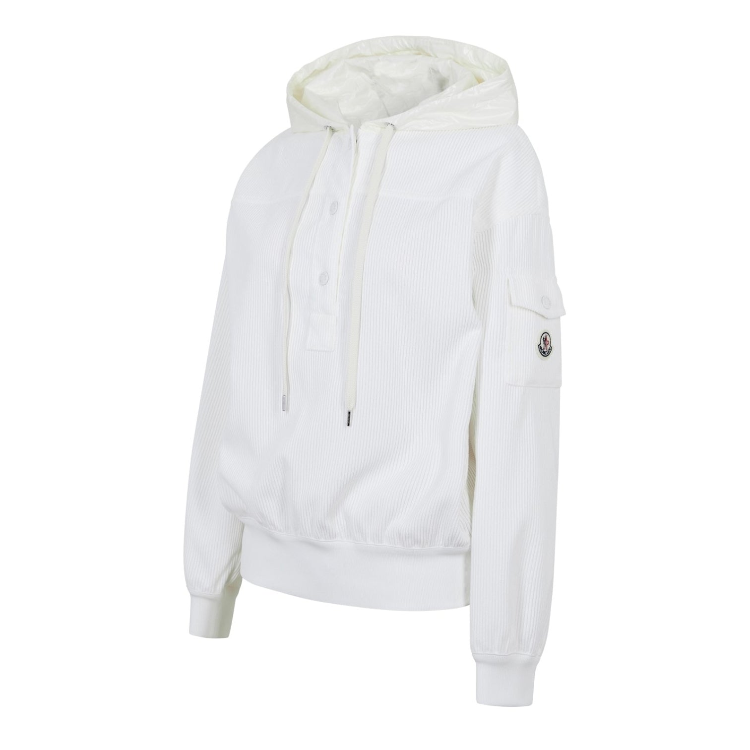 LUXURY HUB MONCLER RIBBED CORD HOODIE