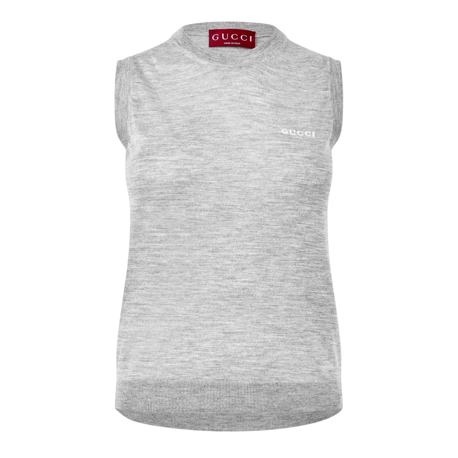 LUXURY HUB GUCCI CASHMERE SILK SLEEVELESS TOP