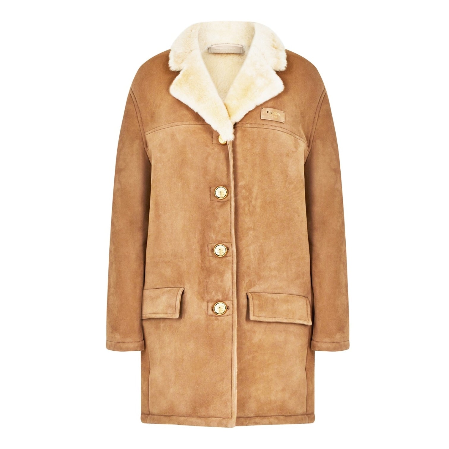 LUXURY HUB PRADA SHEARLING COAT