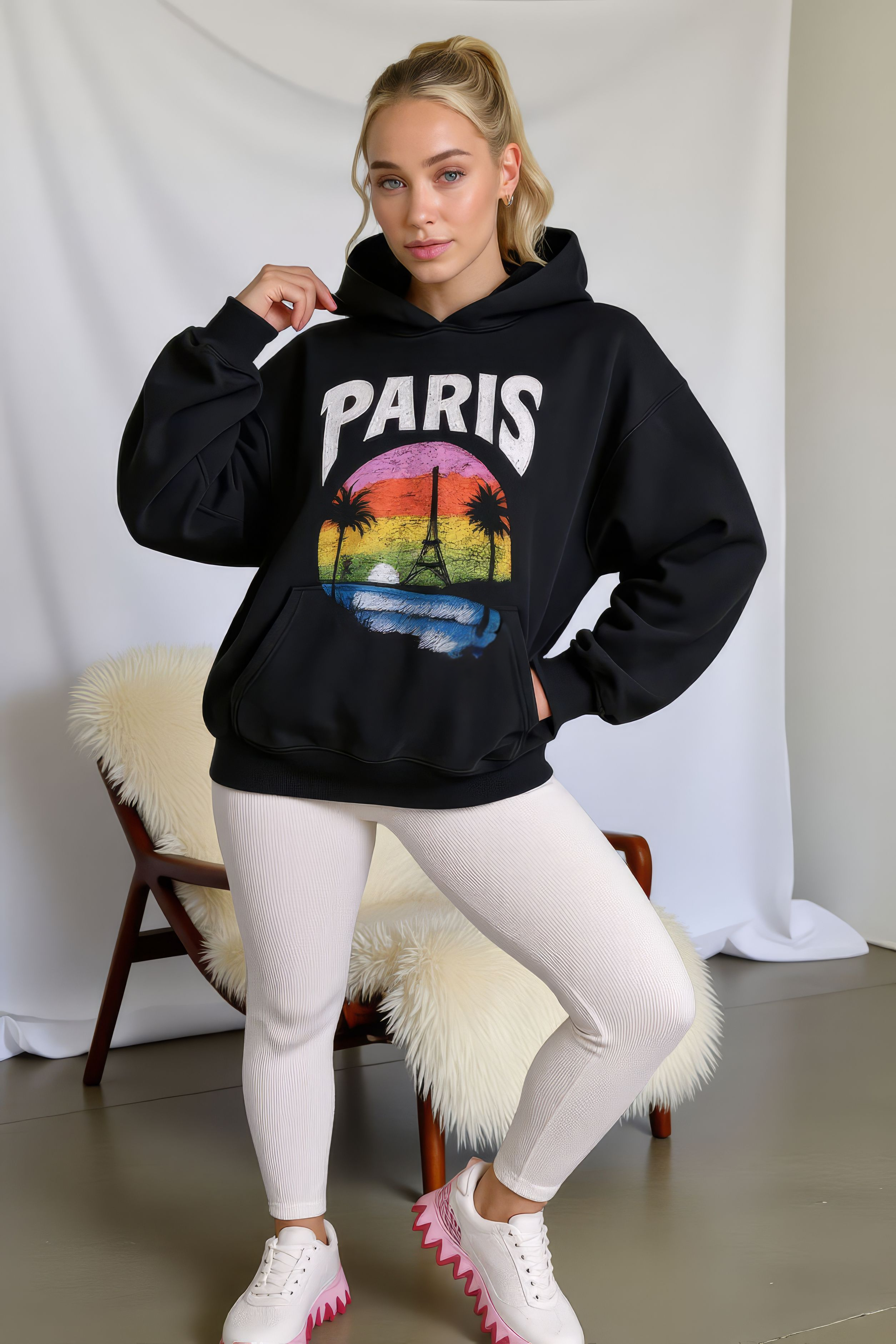 LUXURY HUB BALENCIAGA PARIS TROPICAL HOODIE