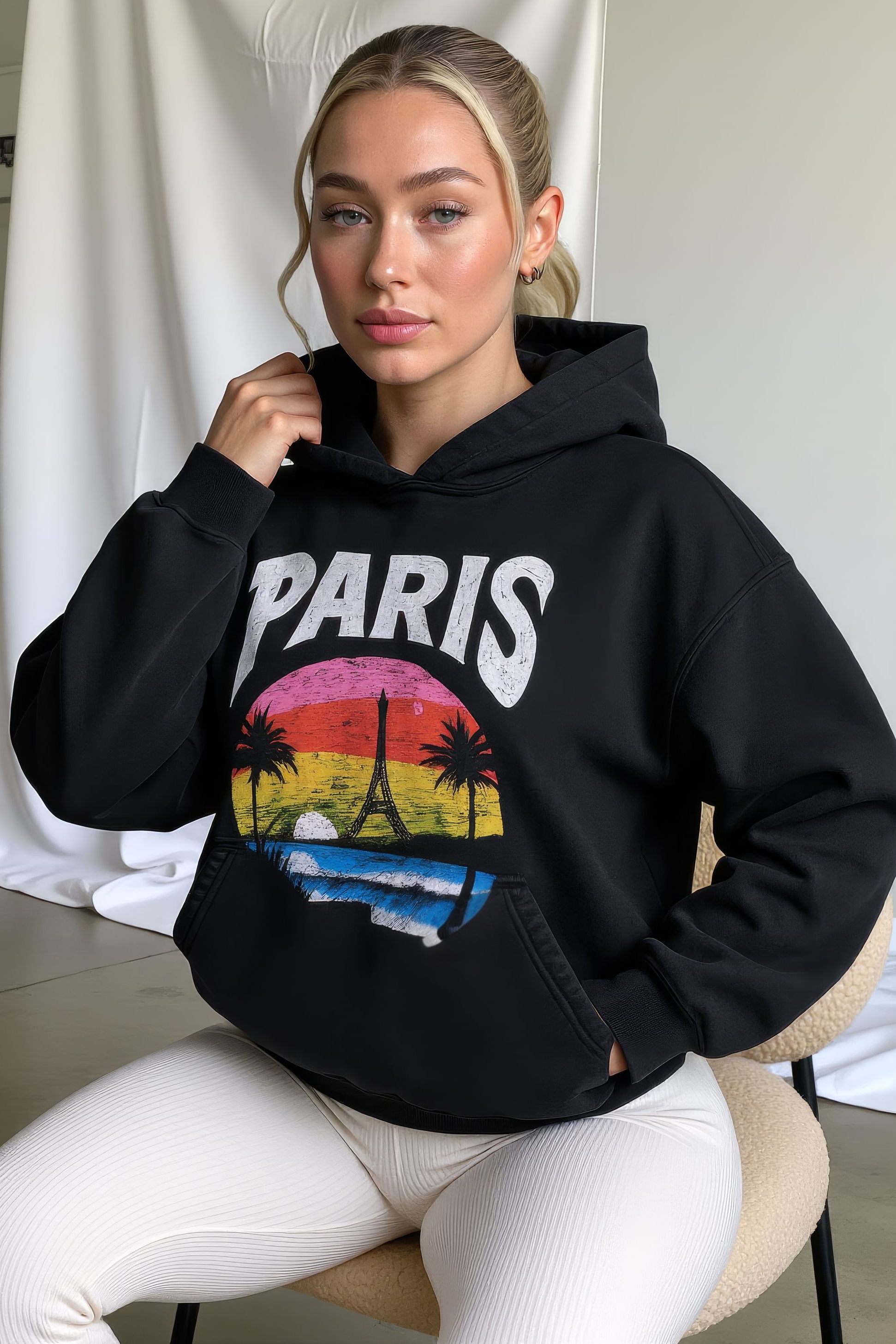 LUXURY HUB BALENCIAGA PARIS TROPICAL HOODIE