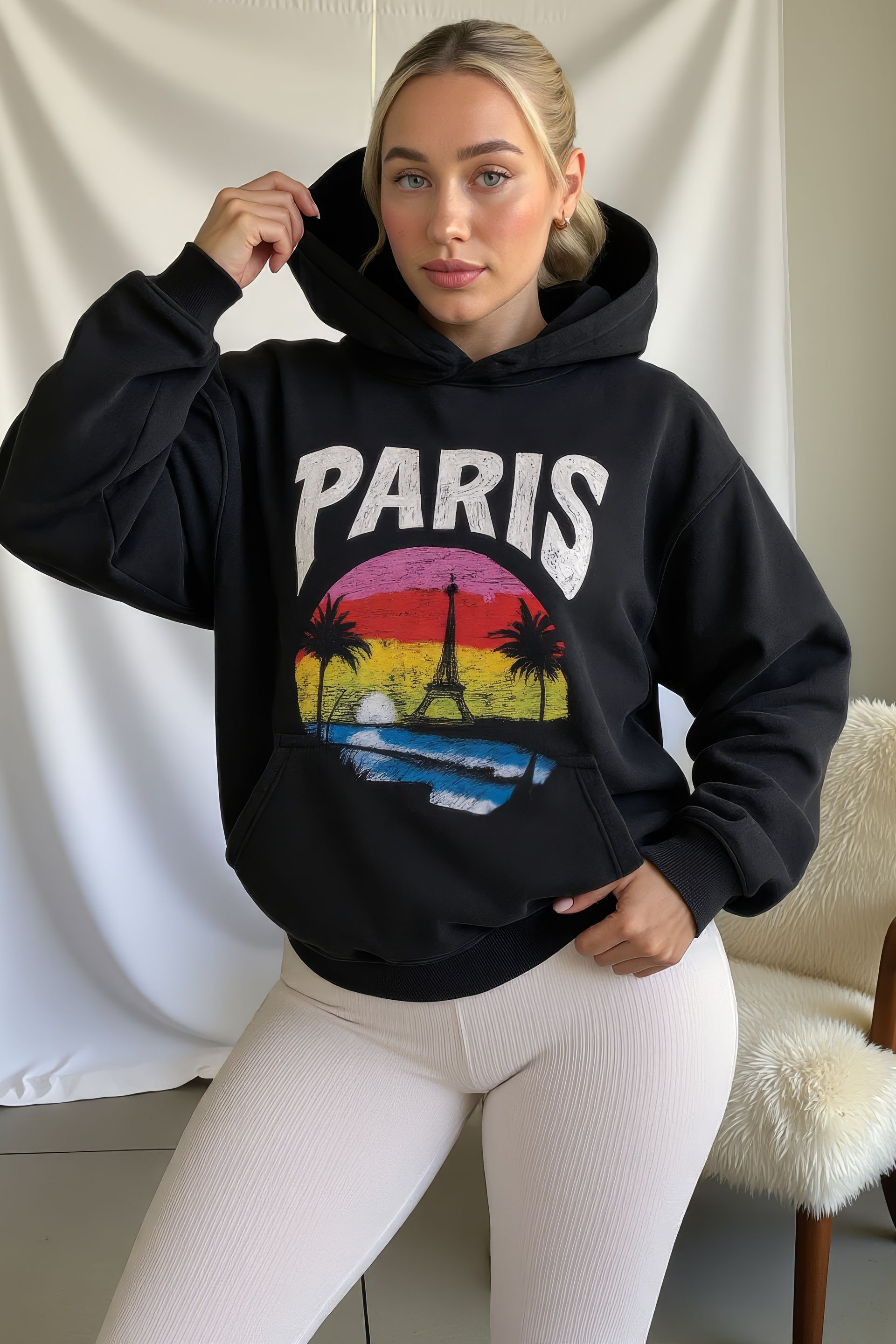 LUXURY HUB BALENCIAGA PARIS TROPICAL HOODIE