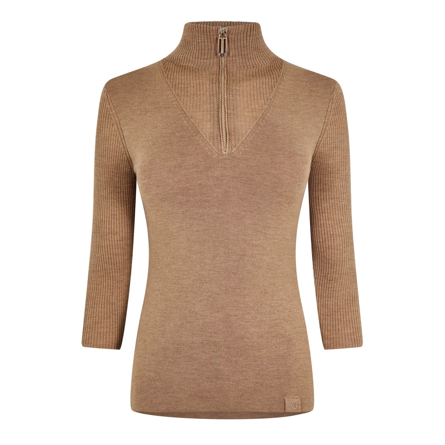 LUXURY HUB VICTORIA BECKHAM VICTORIA HALF ZIP TOP