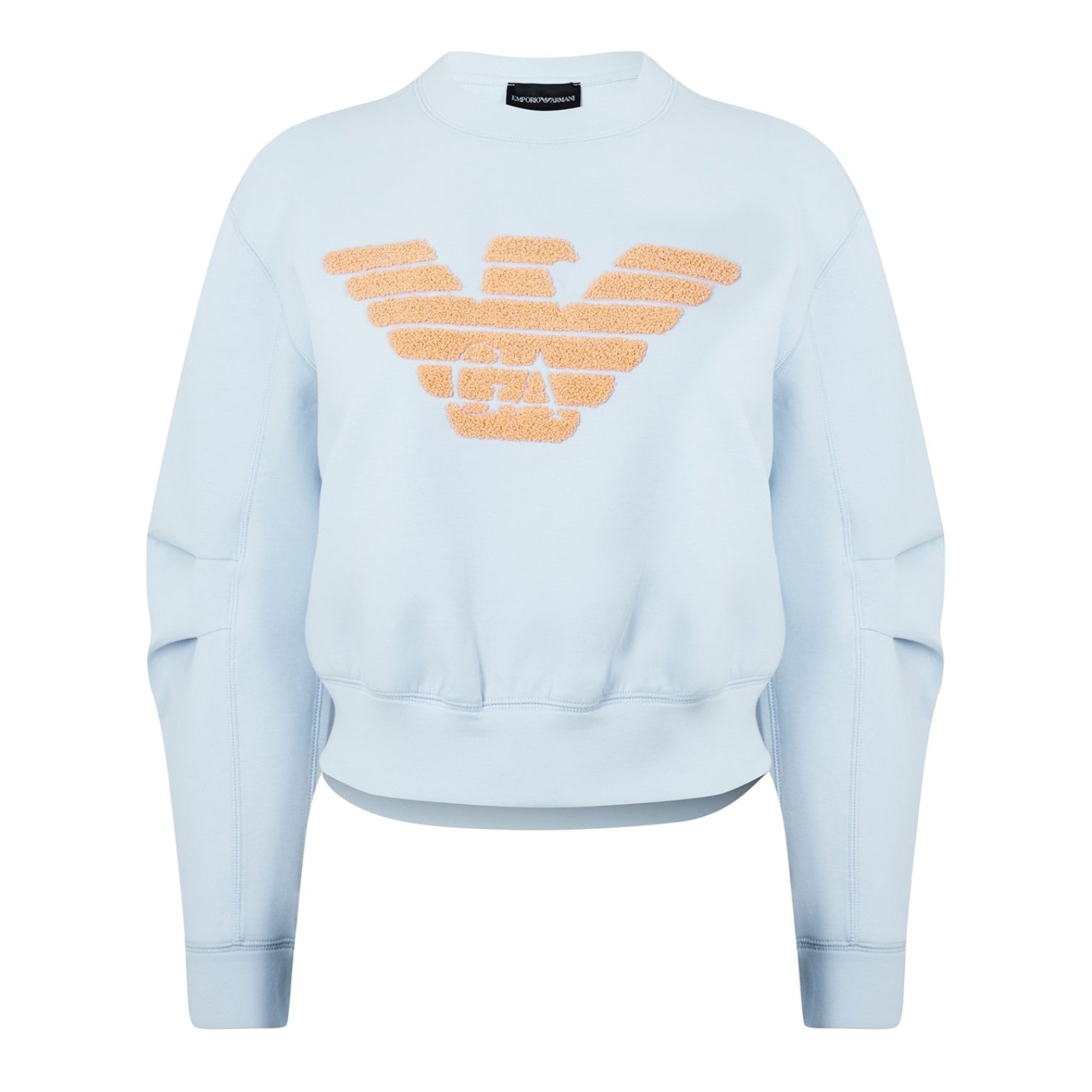 LUXURY HUB EMPORIO ARMANI EMBROIDERED EAGLE SWEATSHIRT