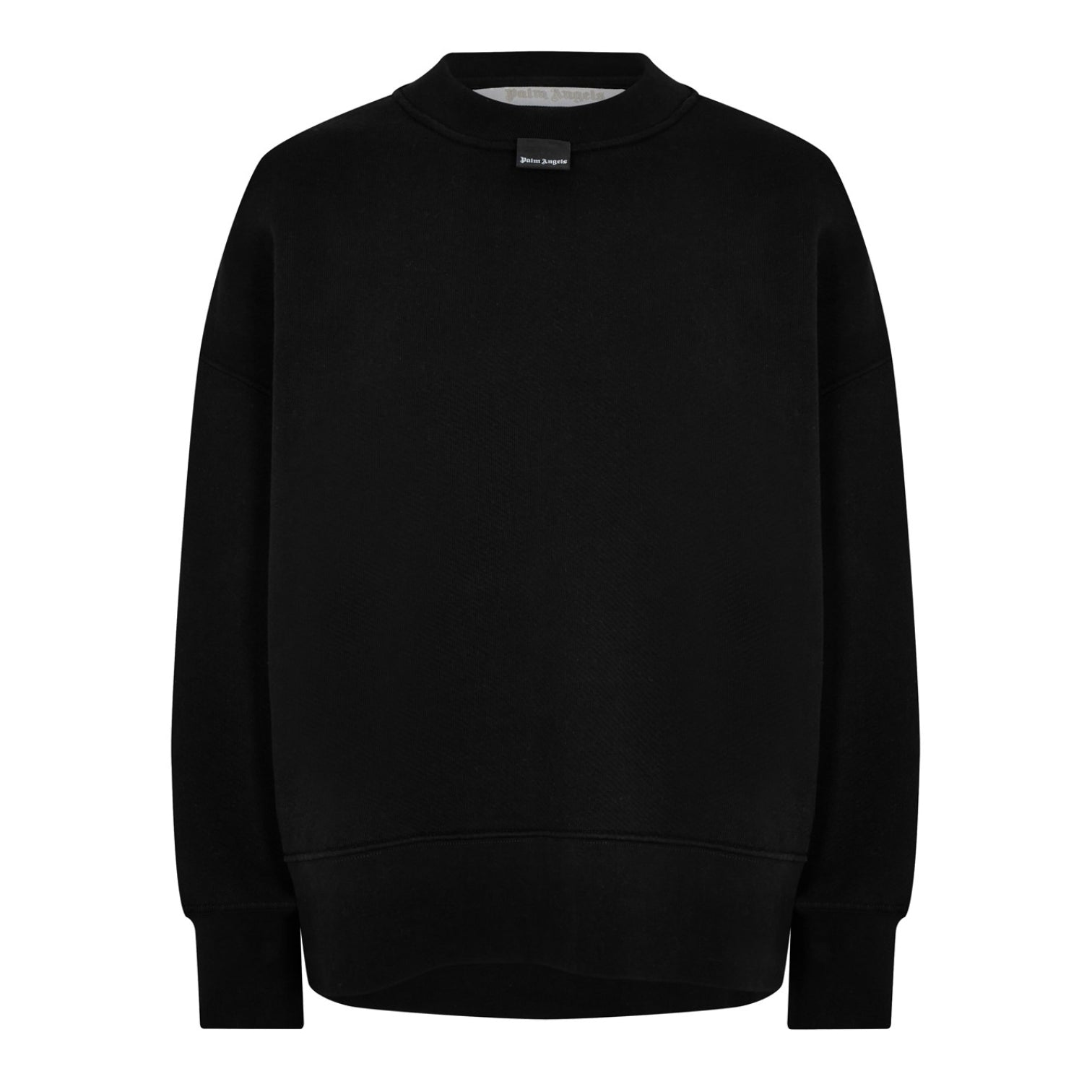 LUXURY HUB PALM ANGELS LOGO CREW SWEATSHIRT