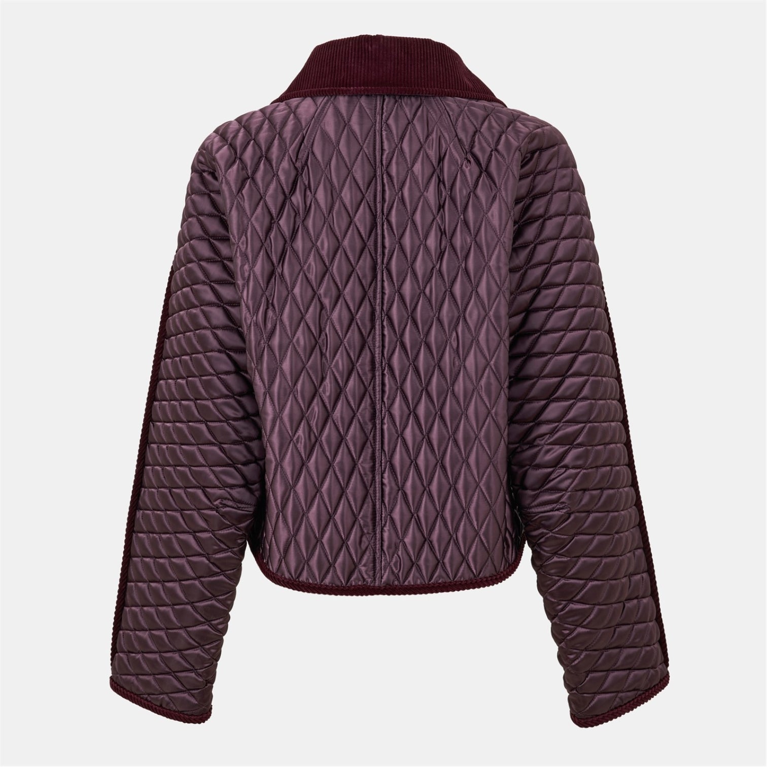 LUXURY HUB BURBERRY WOMEN'S FLORISTON DIAMOND QUILTED STRUCTURED JACKET