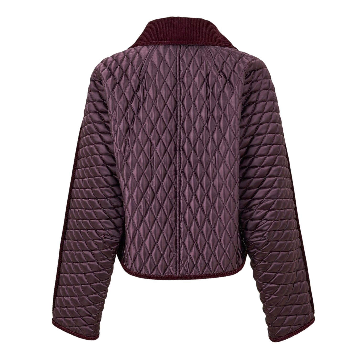 LUXURY HUB BURBERRY WOMEN'S FLORISTON DIAMOND QUILTED STRUCTURED JACKET