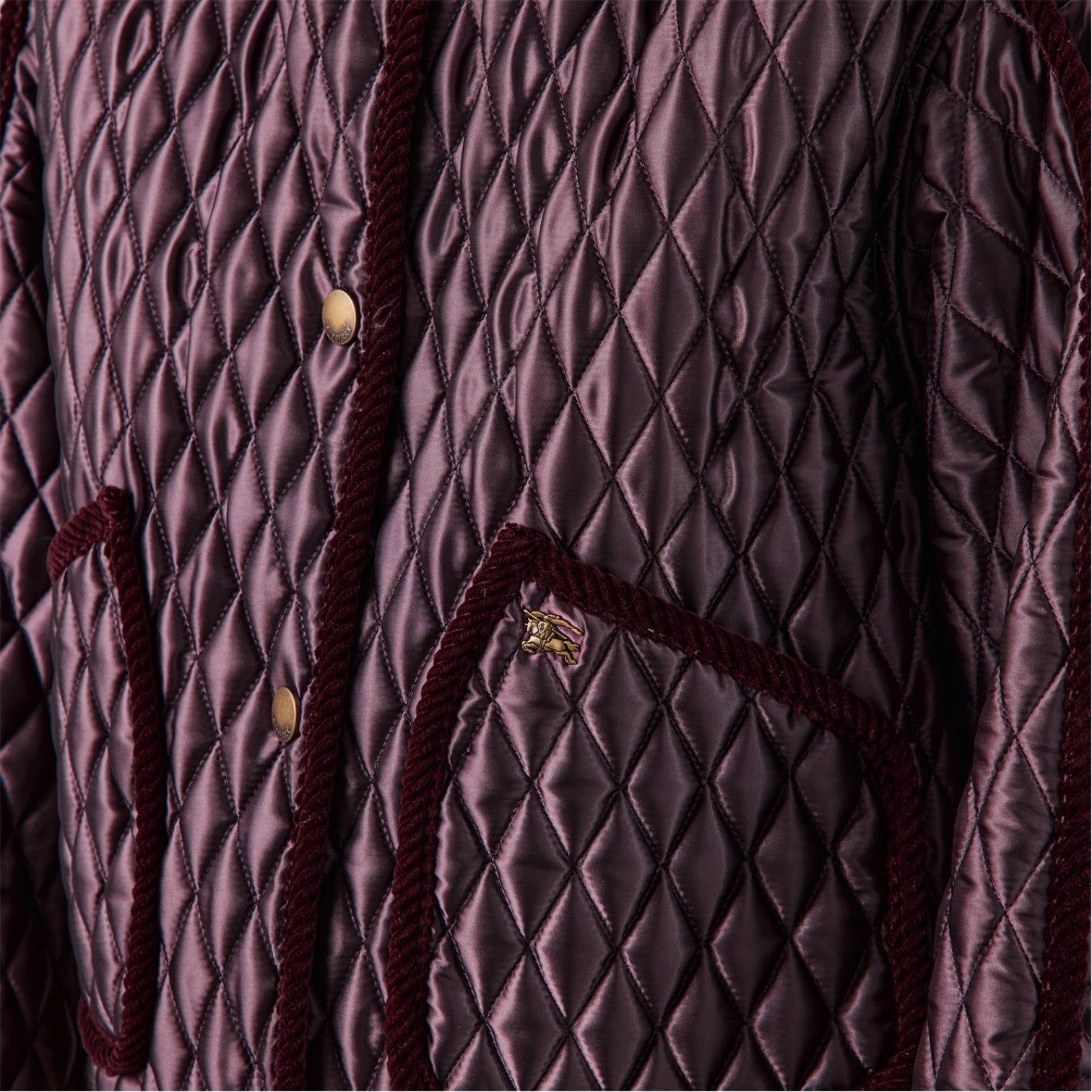 LUXURY HUB BURBERRY WOMEN'S FLORISTON DIAMOND QUILTED STRUCTURED JACKET