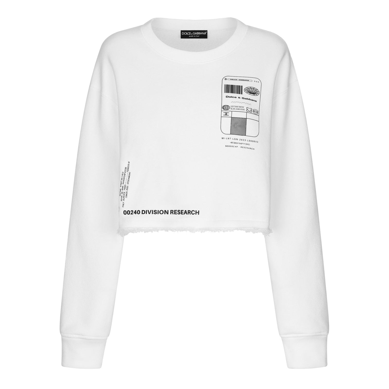 LUXURY HUB DOLCE AND GABBANA DG VIB3 LONG SLEEVED ROUND NECK SWEATSHIRT