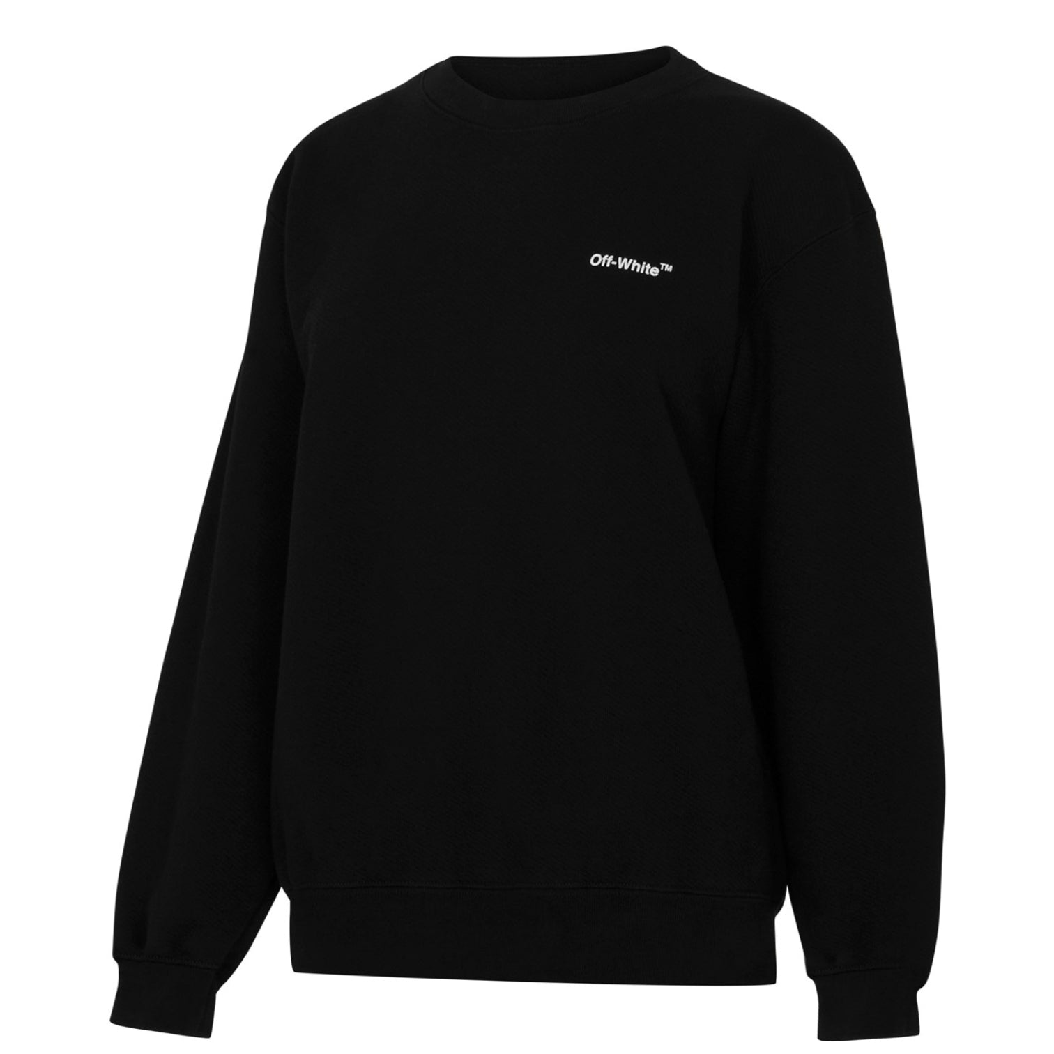 LUXURY HUB OFF WHITE DIAGONALS LOGO SWEATSHIRT