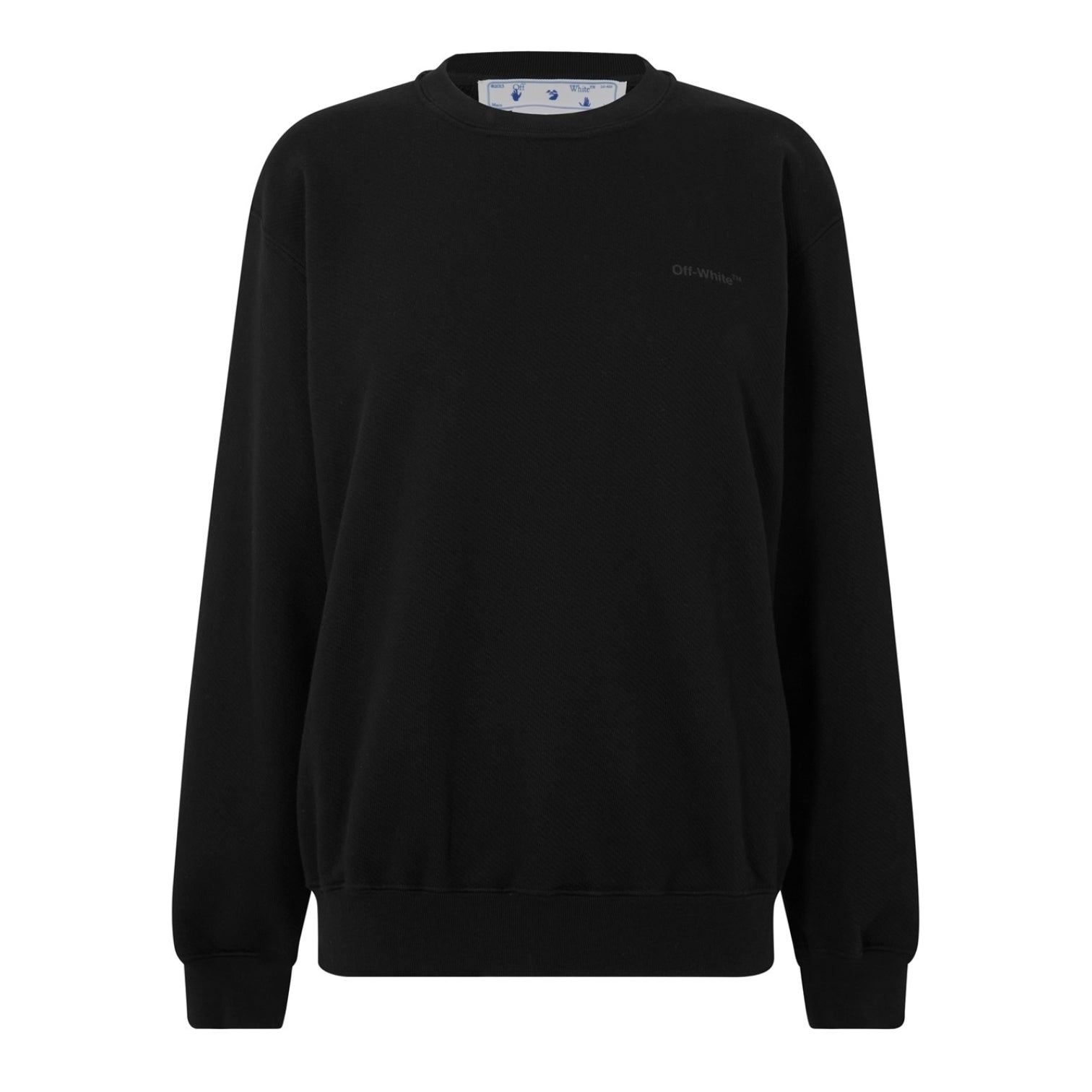 LUXURY HUB OFF WHITE DIAG REGULAR CREWNECK SWEATSHIRT