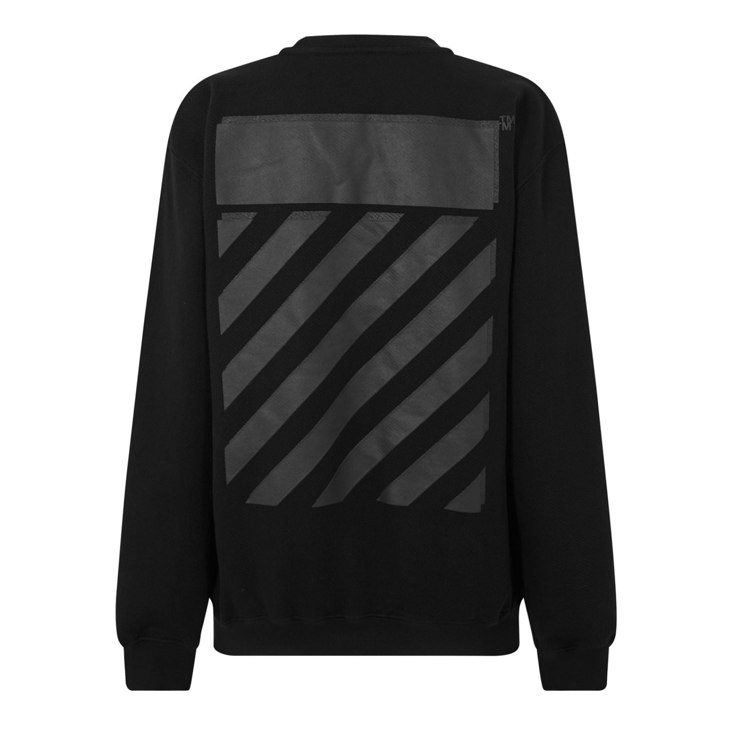 LUXURY HUB OFF WHITE DIAG REGULAR CREWNECK SWEATSHIRT