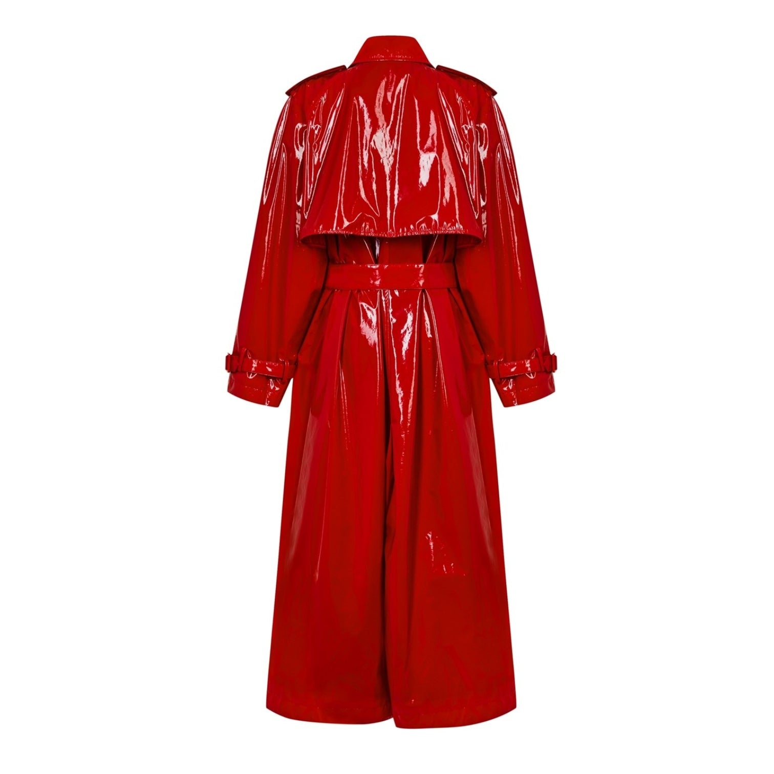 LUXURY HUB DOLCE AND GABBANA PATENT TRENCH COAT