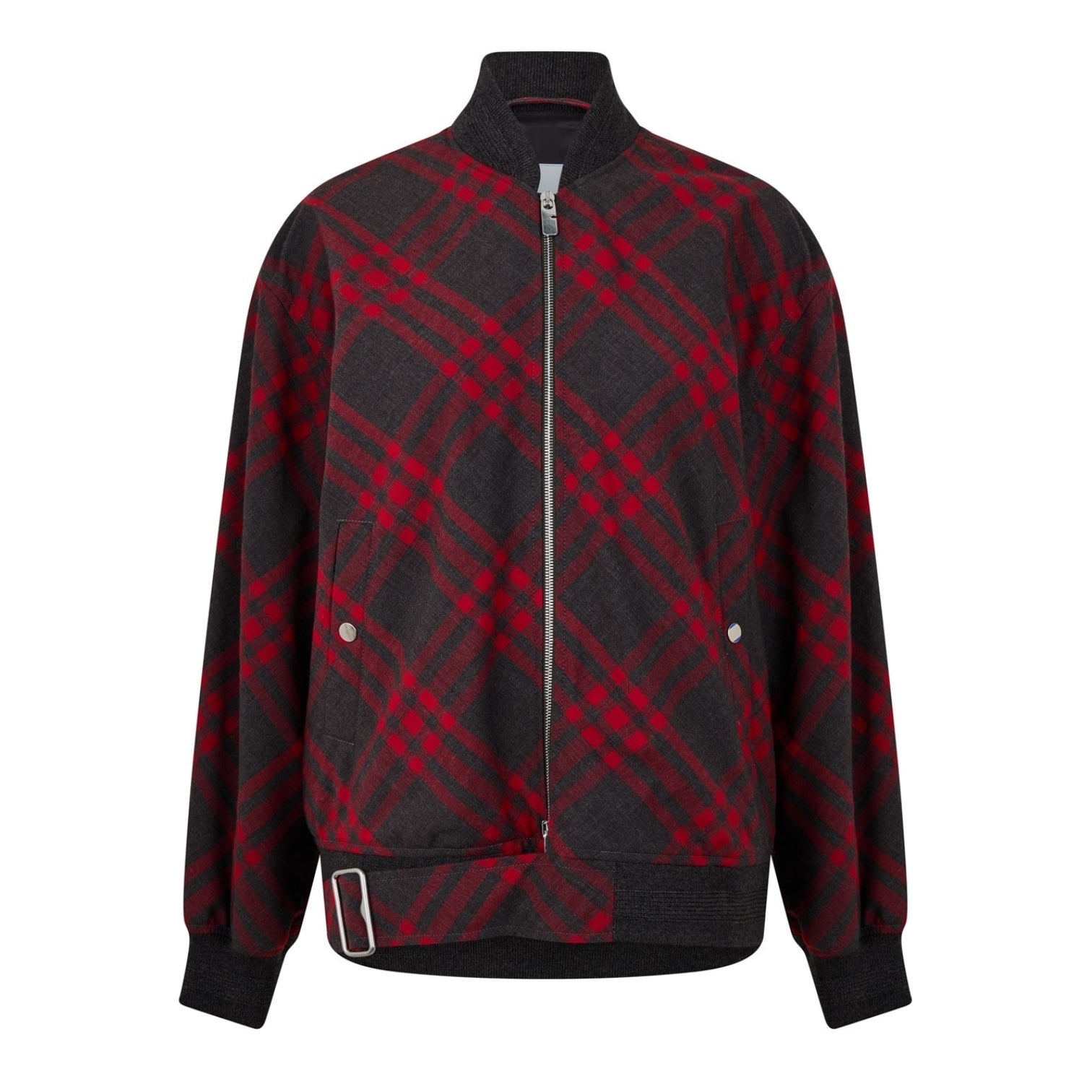 LUXURY HUB BURBERRY CHECK BOMBER JACKET