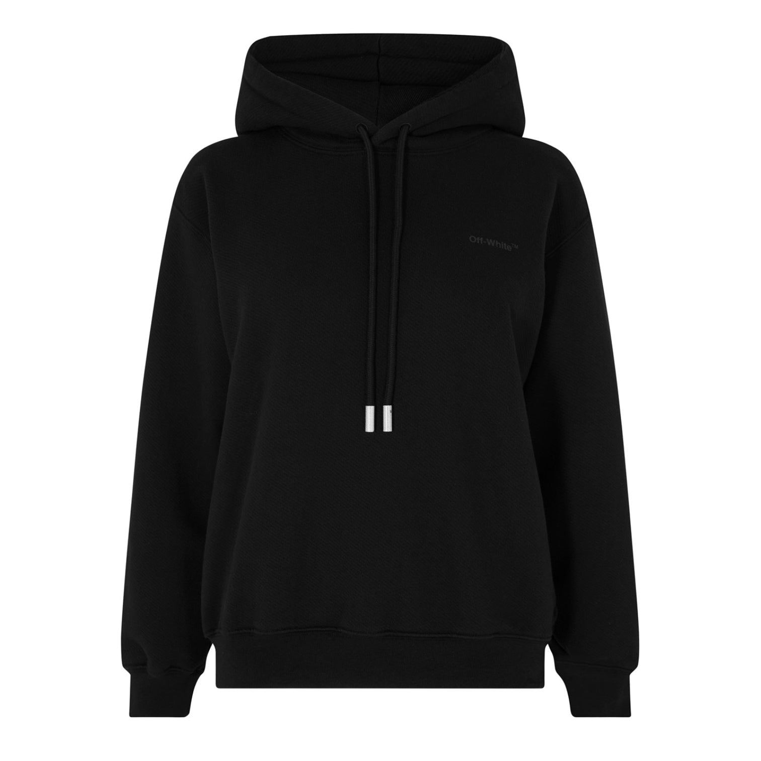 LUXURY HUB OFF WHITE DIAGONAL LOGO HOODIE