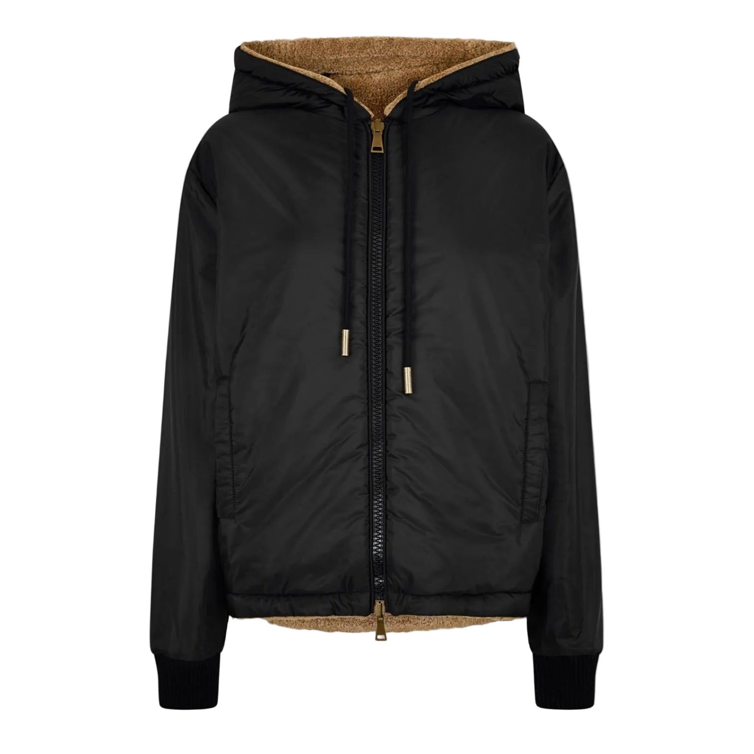 LUXURY HUB MONCLER WOMEN'S ZIP FITTED HOODIE