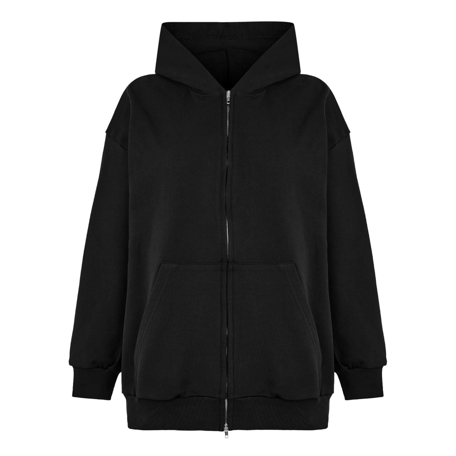 LUXURY HUB BALENCIAGA COTTON-JERSEY ZIP-UP HOODIE