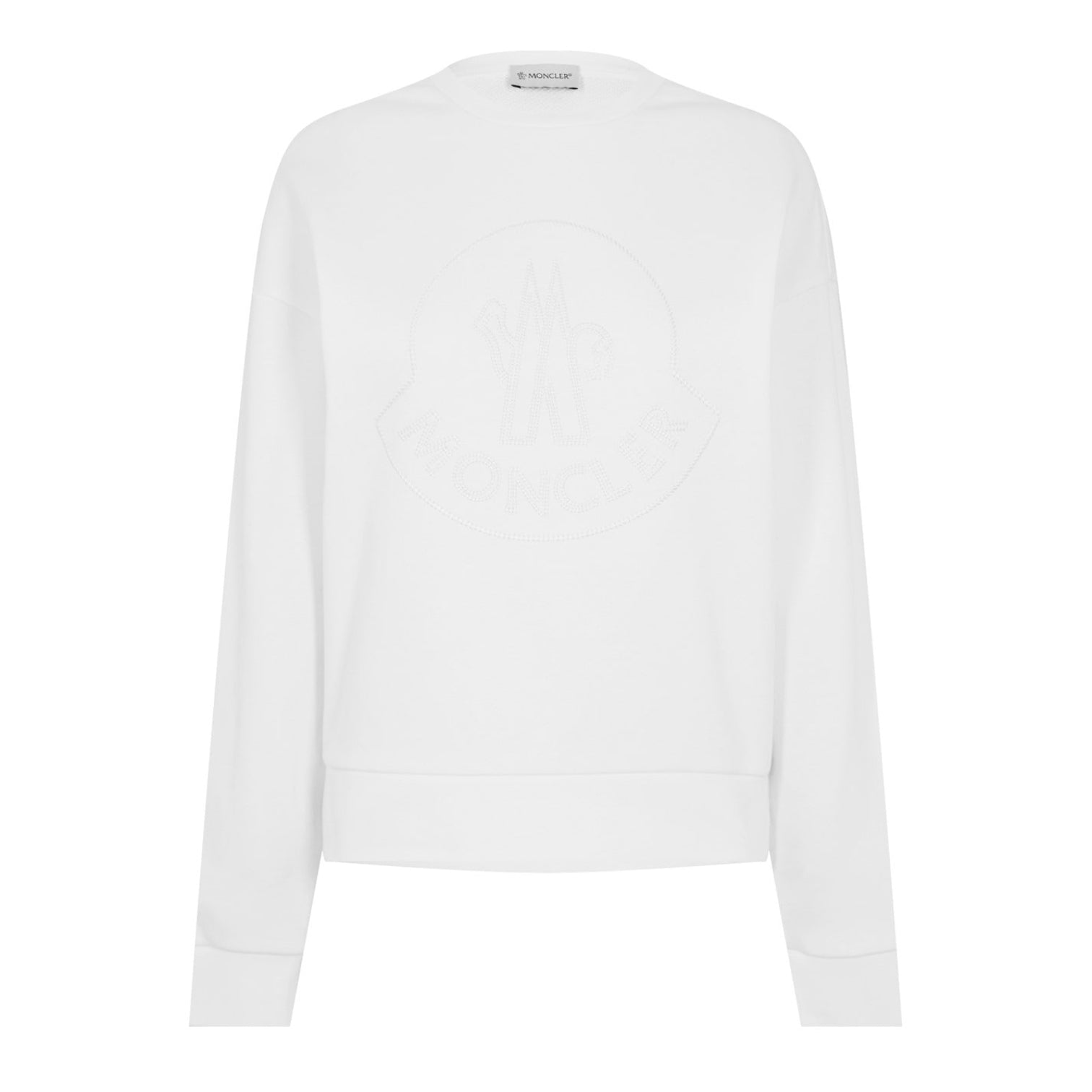 LUXURY HUB MONCLER EMBROIDERED LOGO SWEATER