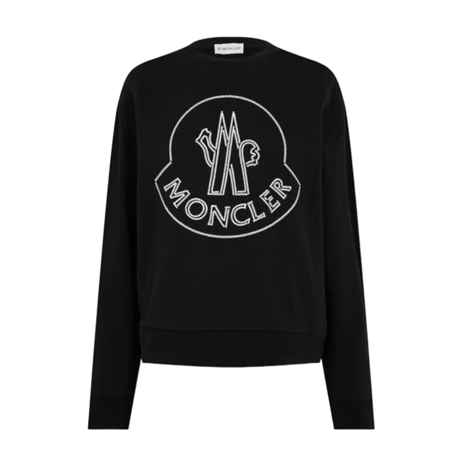 LUXURY HUB MONCLER EMBROIDERED LOGO SWEATER