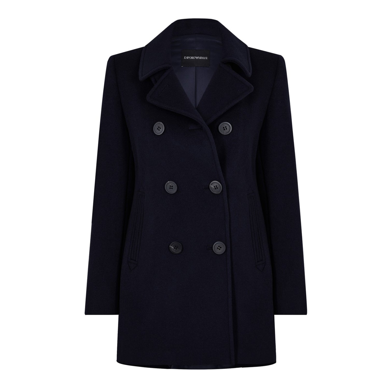 LUXURY HUB EMPORIO ARMANI DOUBLE-BREASTED PEACOAT