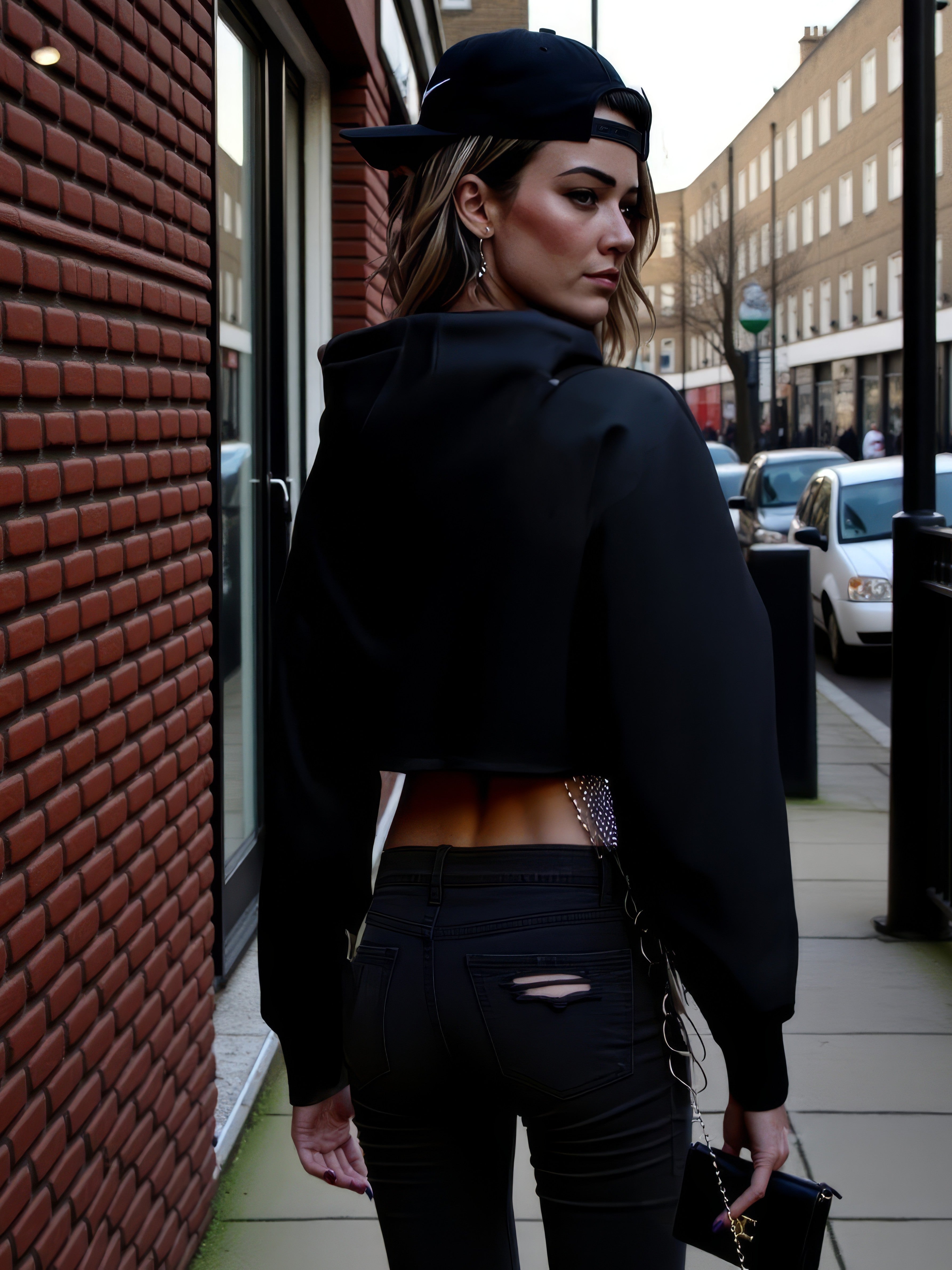 LUXURY HUB  PALM ANGELS PALM BEAR CROPPED HOODIE