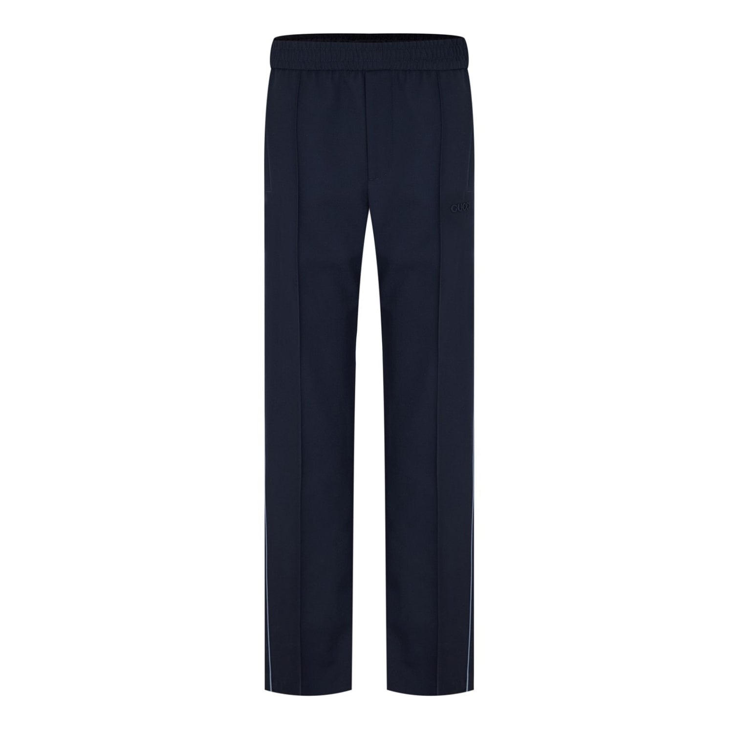 LUXURY HUB GUCCI EMBROIDERED WOOL TWILL TROUSERS