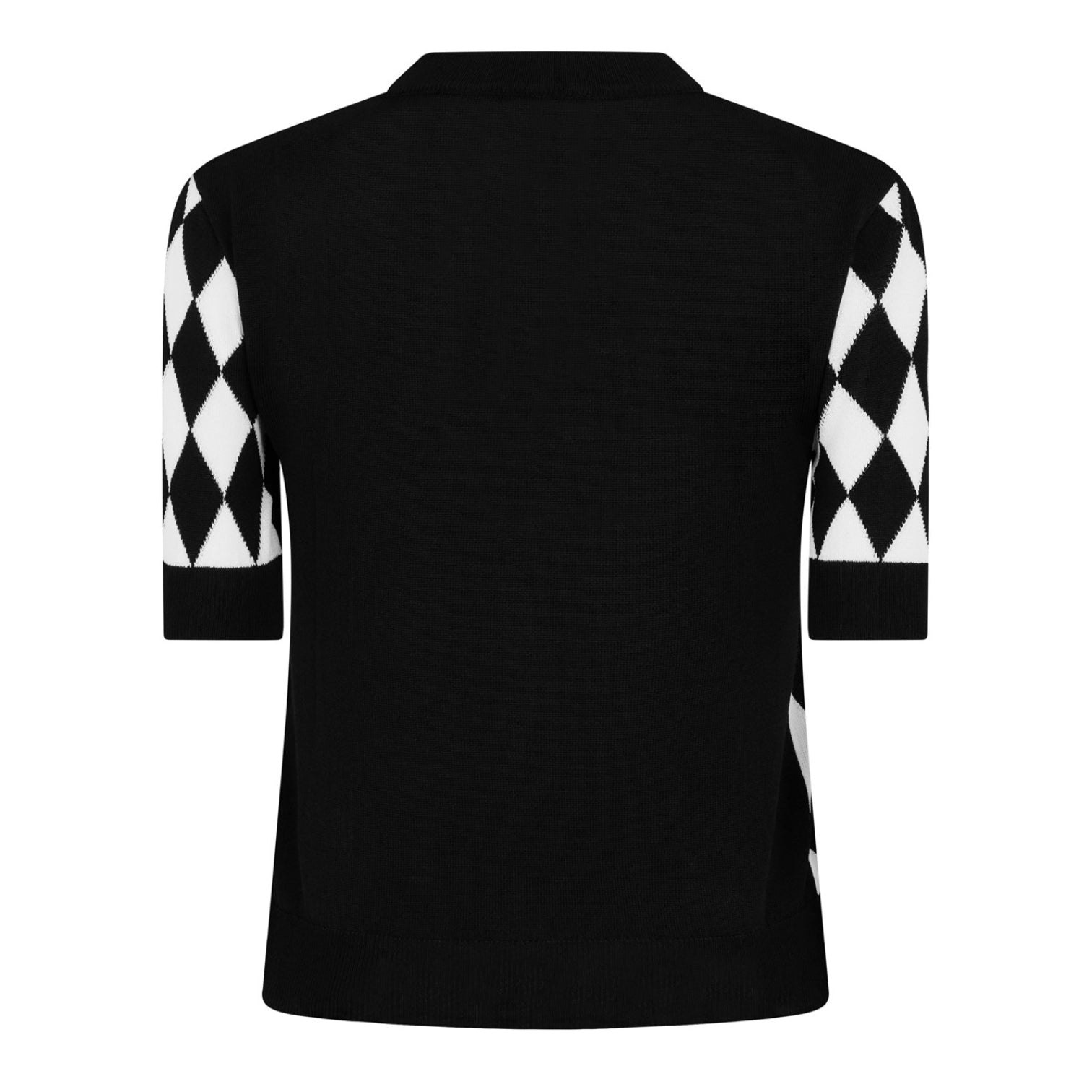 LUXURY HUB BALMAIN DIAMOND KNITTED TOP