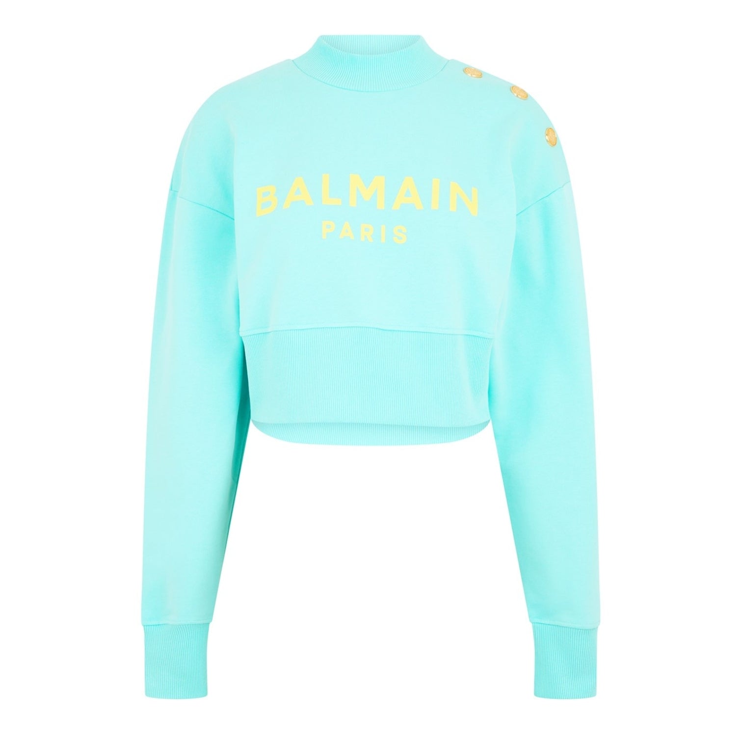 LUXURY HUB BALMAIN CROPPED SWEATER