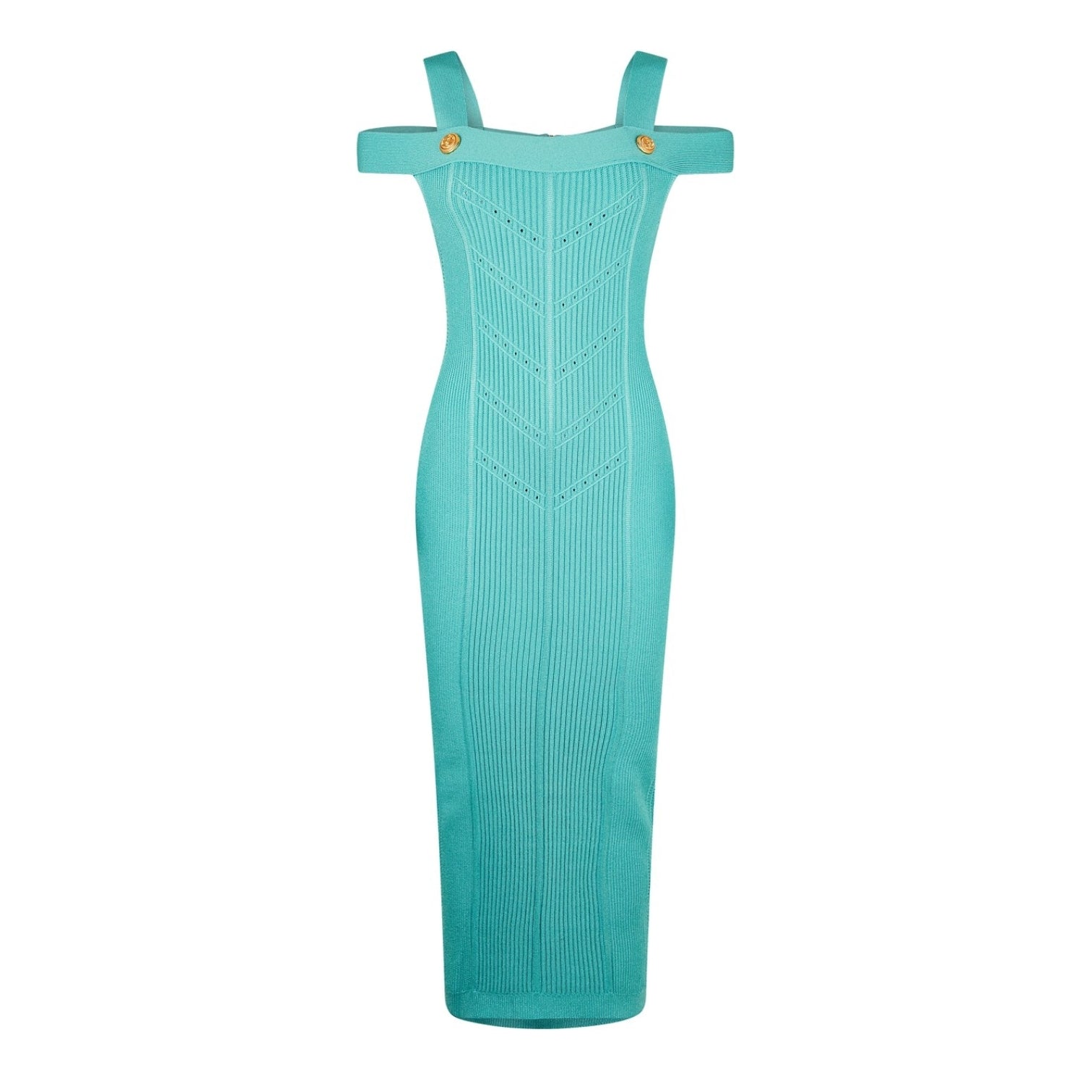 LUXURY HUB BALMAIN DOUBLE STRAP DRESS