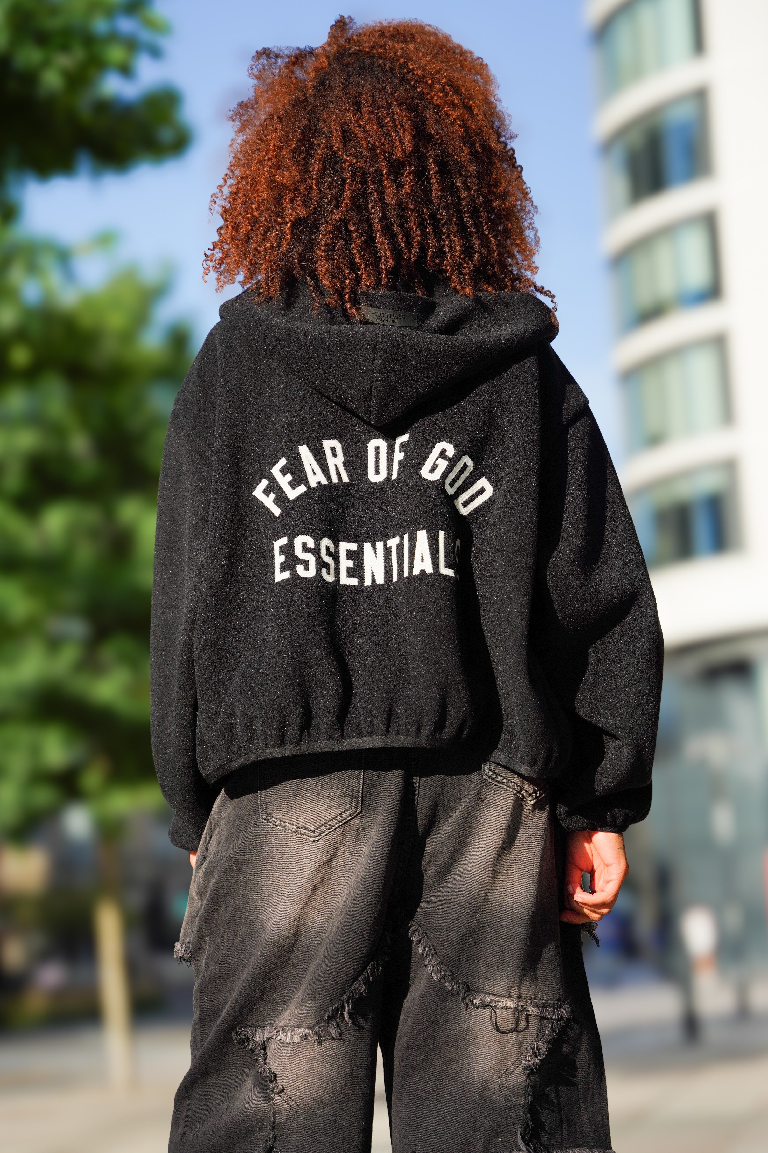 LUXURY HUB FEAR OF GOD ESSENTIALS BRUSHED BOMBER