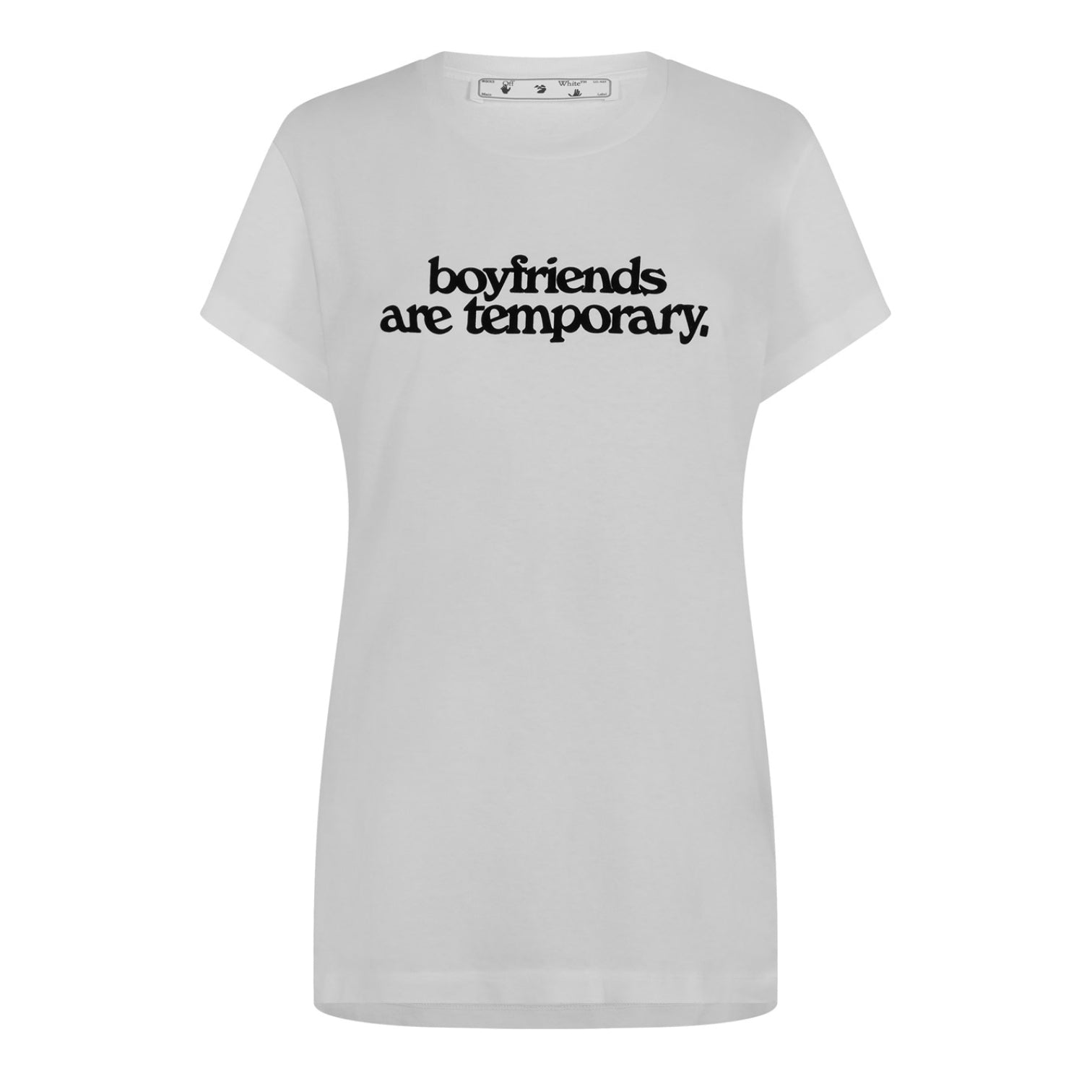 LUXURY HUB OFF WHITE OFF BOYFRIEND TOP