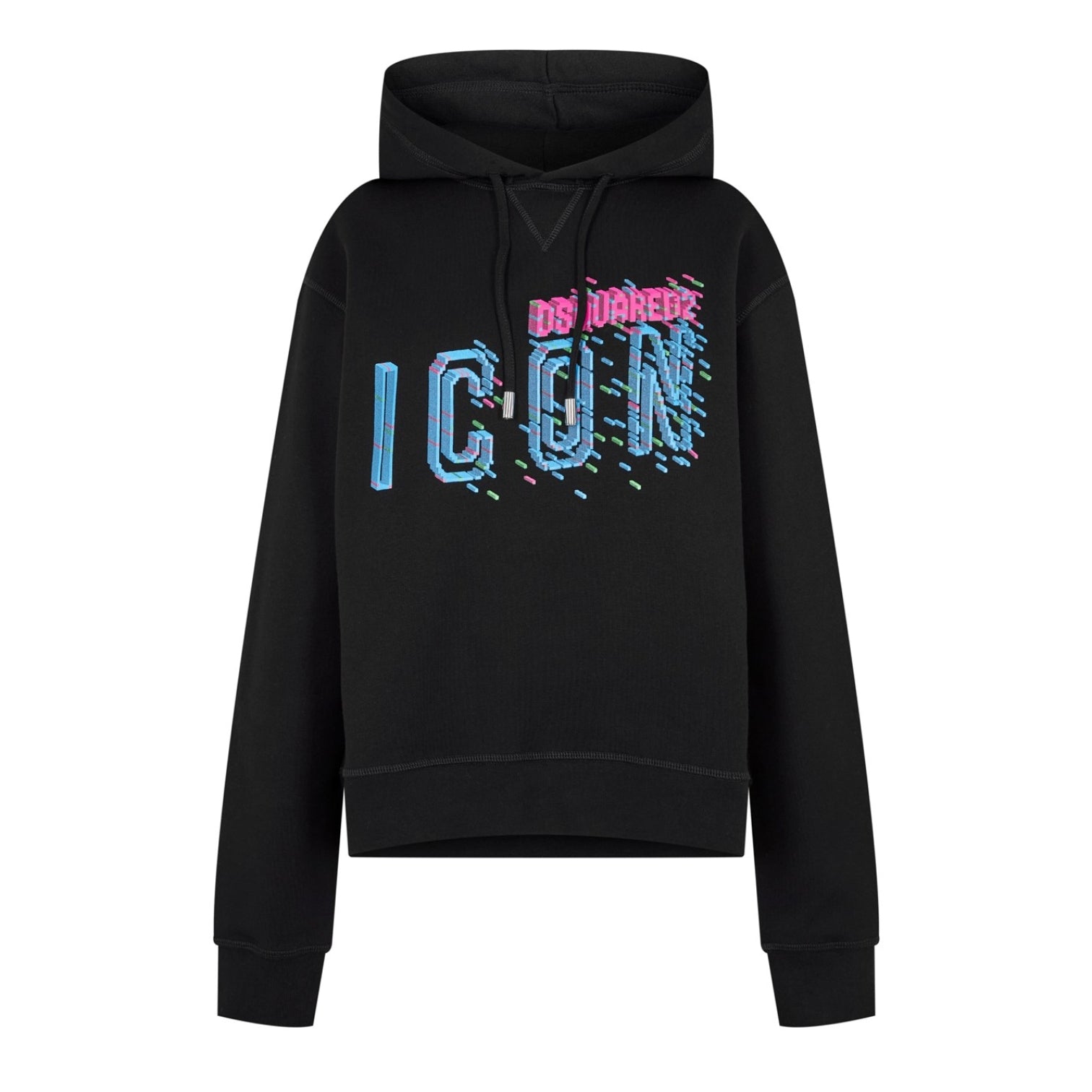 LUXURY HUB DSQUARED2 DSQ ICON PIXEL HOODIE