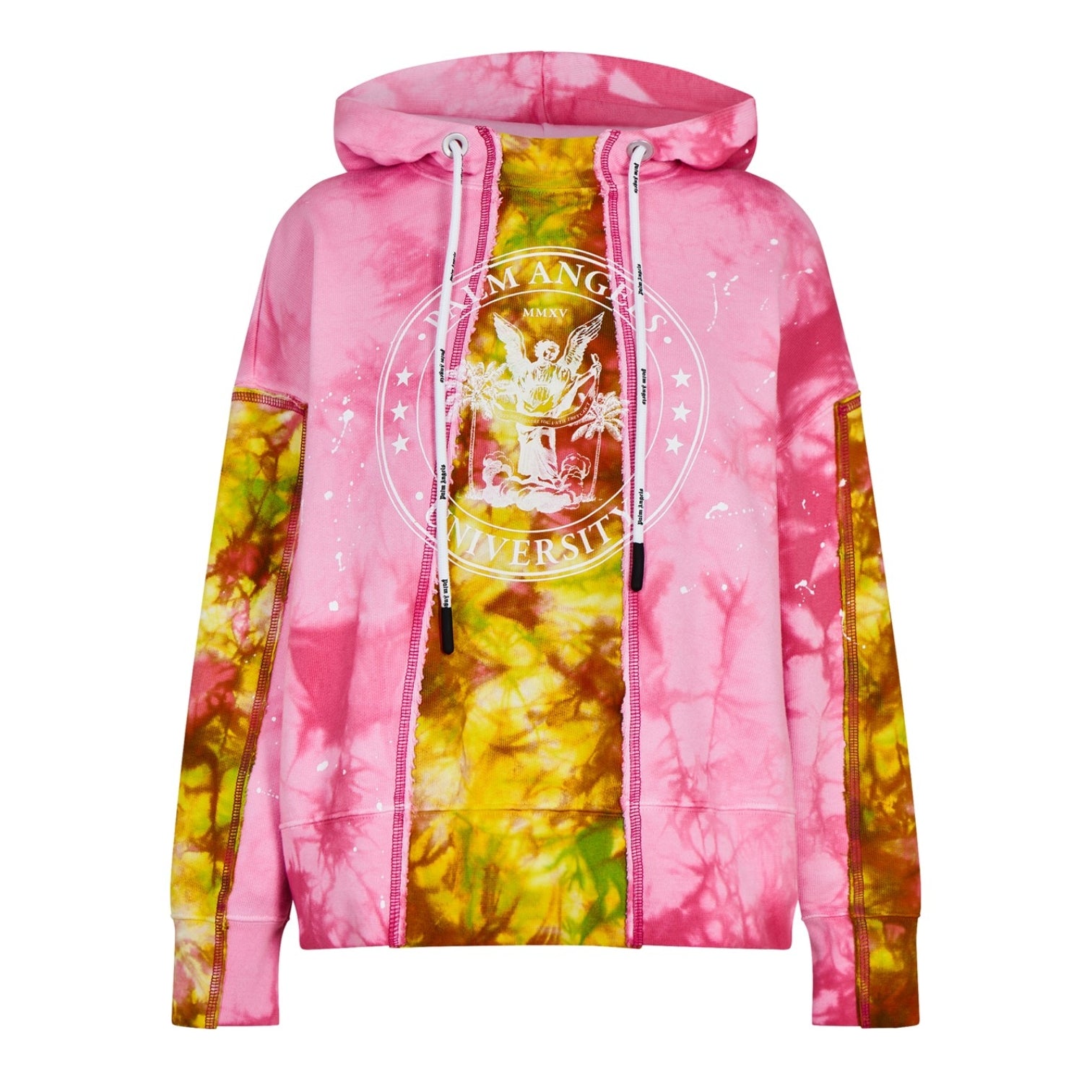 LUXURY HUB PALM ANGELS MULTI-COLOURED TIE DYE HOODIE