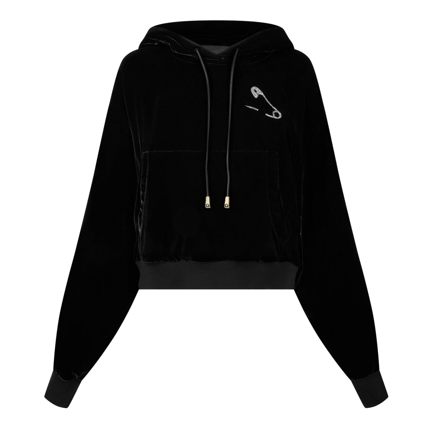 LUXURY HUB PALM ANGELS VELVET HOODIE