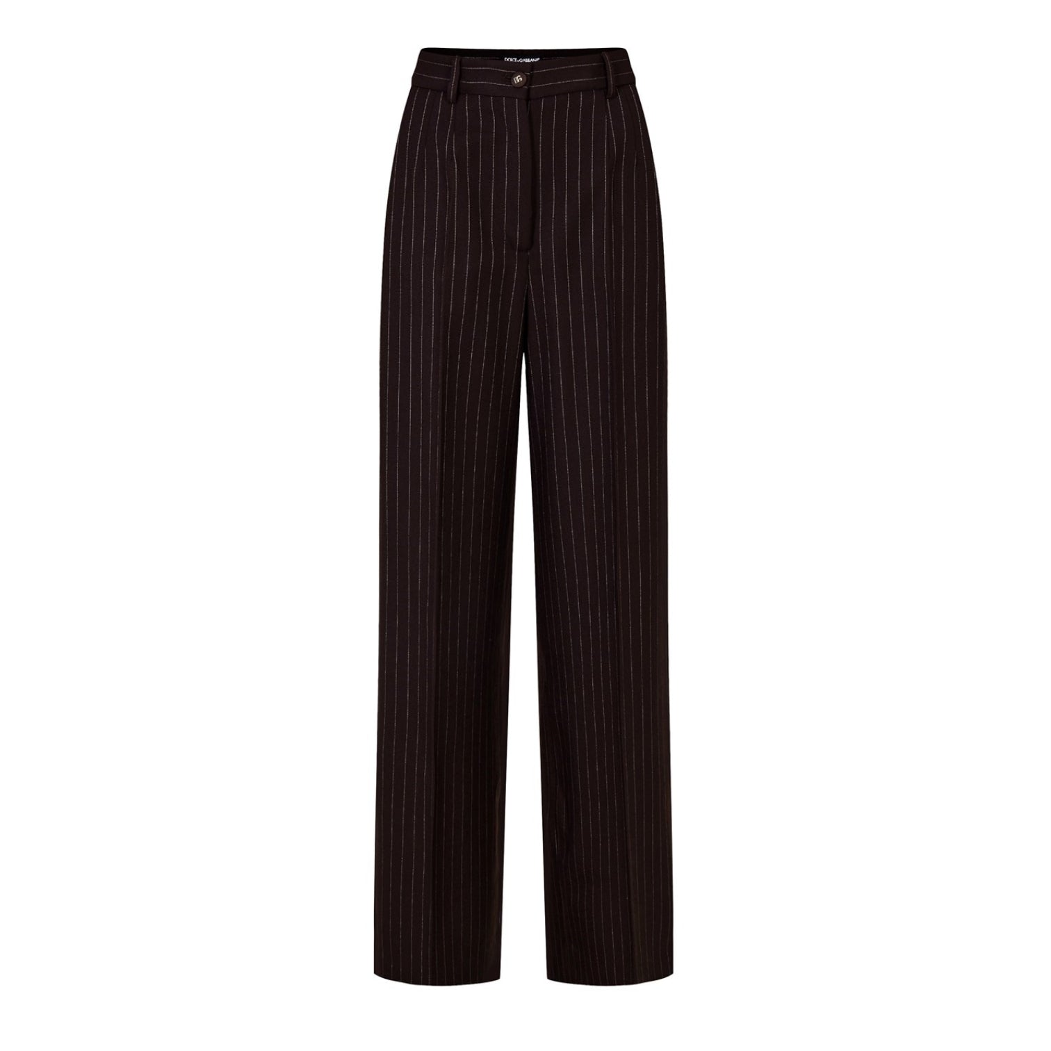 LUXURY HUB DOLCE AND GABBANA PINSTRIPE TAILORED PALAZZO TROUSERS