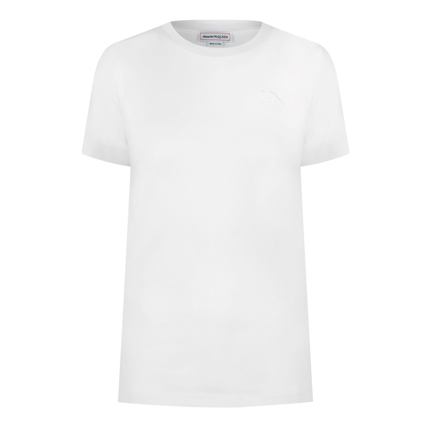 LUXURY HUB ALEXANDER MCQUEEN ALEX EMB LOGO JERSEY TOP