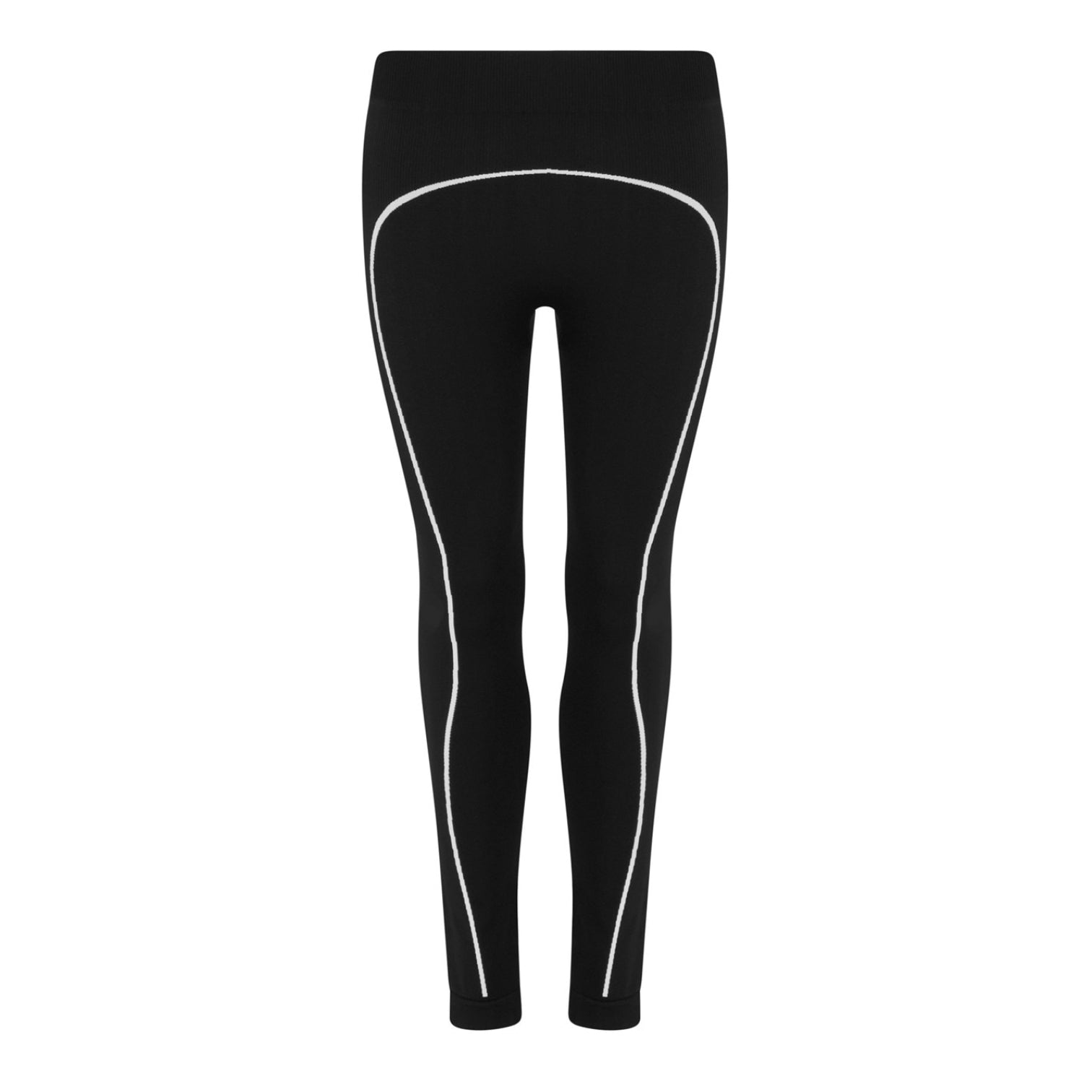 LUXURY HUB OFF WHITE WOMEN'S HIGH RISE SEAMLESS LEGGINGS