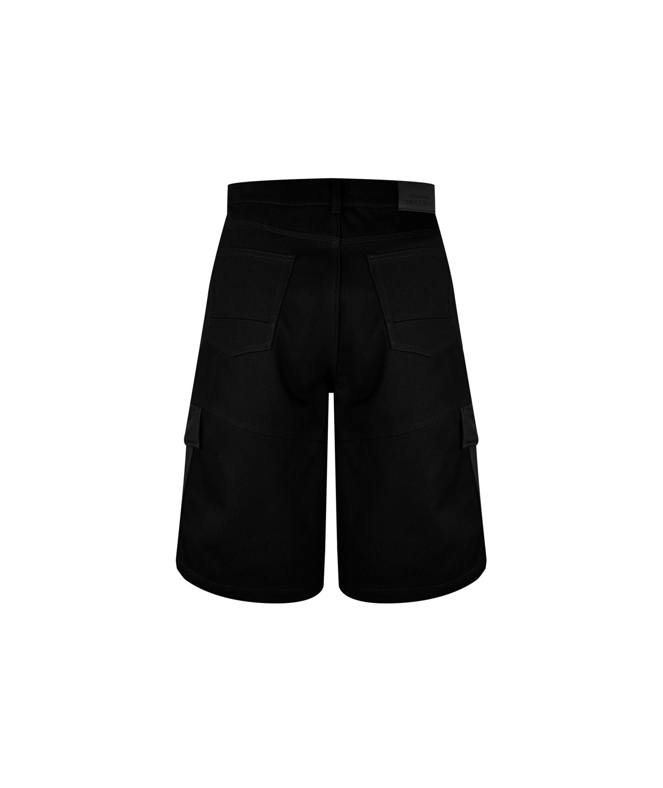 LUXURY HUB ALEXANDER MCQUEEN HYBRID DENIM SHORTS