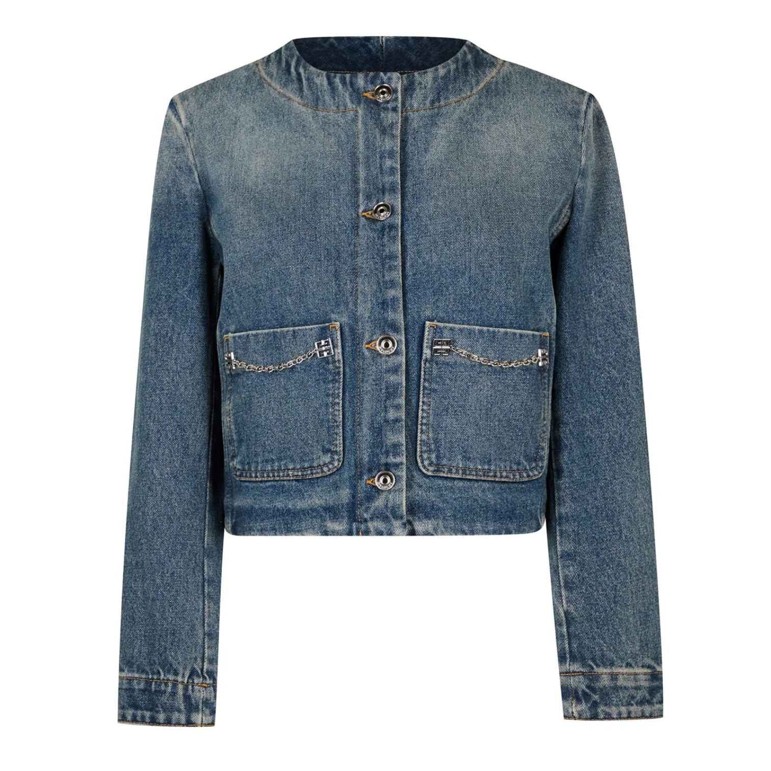 LUXURY HUB GIVENCHY GIV DENIM CHN JACKET