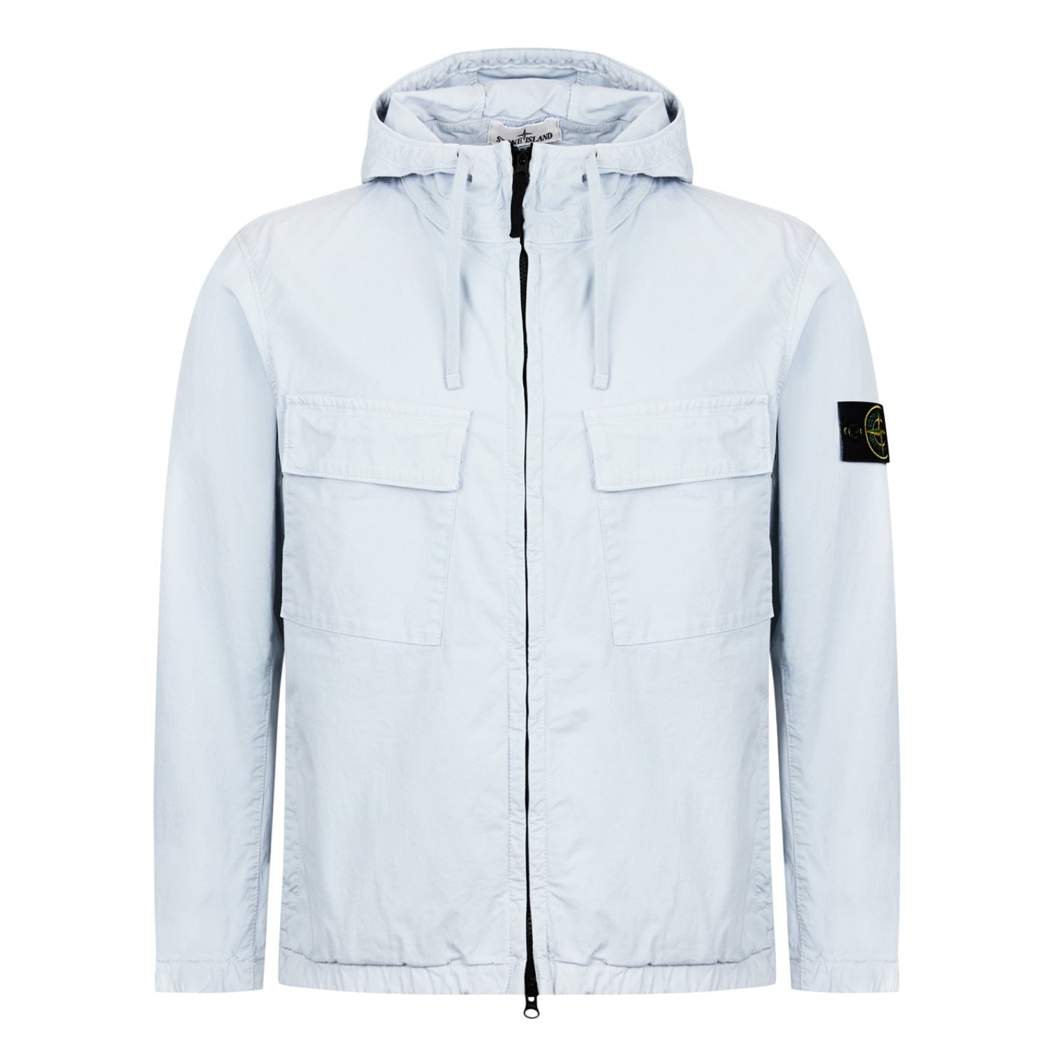 LUXURY HUB STONE ISLAND SUPIMA COTTON TWILL OVERSHIRT