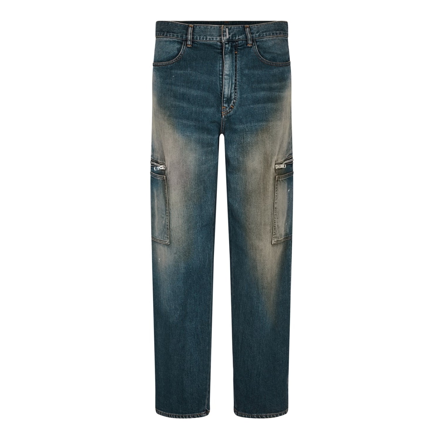 LUXURY HUB GIVENCHY FADED CARGO JEANS