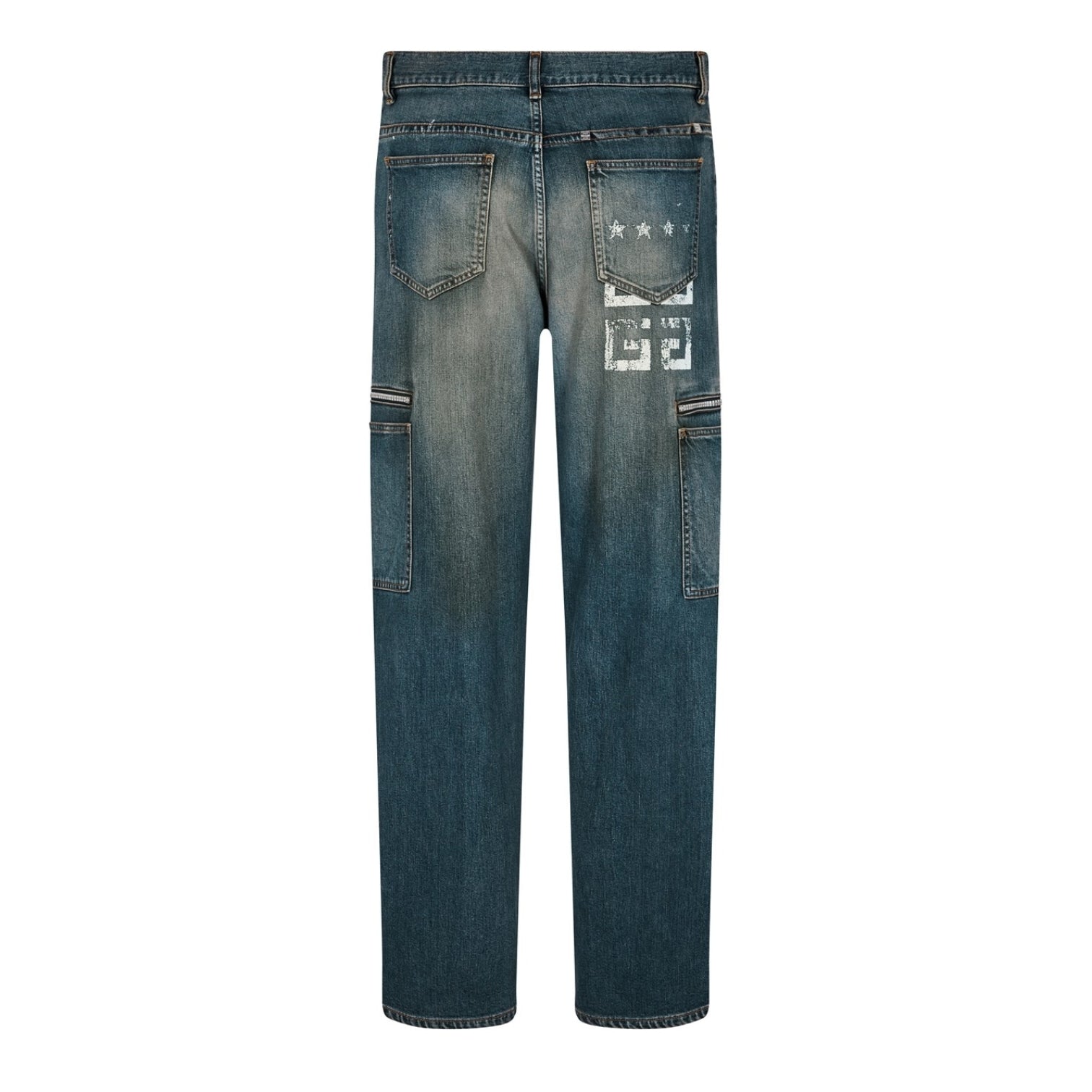 LUXURY HUB GIVENCHY FADED CARGO JEANS