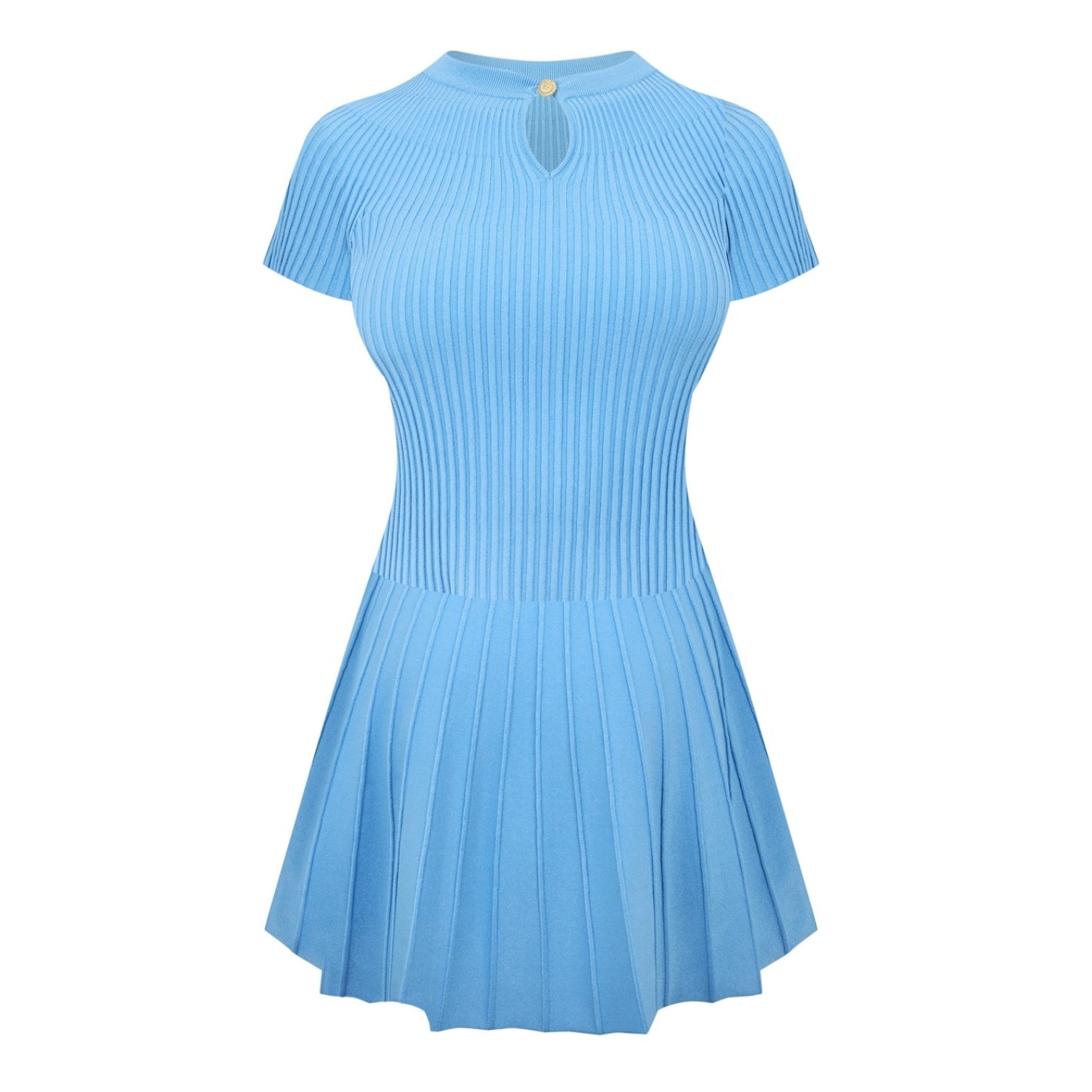 LUXURY HUB BALMAIN PLEATED MINI DRESS